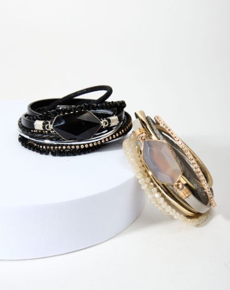 Endless Dream Double Wrap Bracelet - Black
