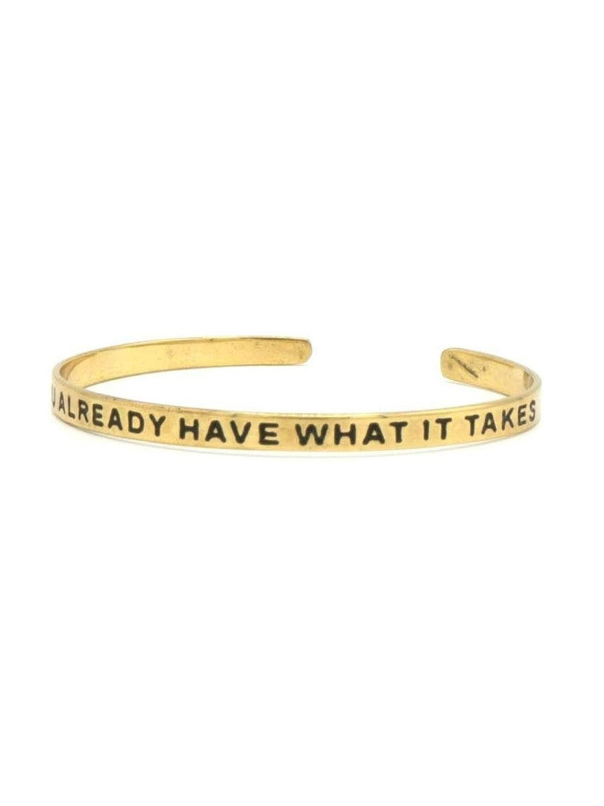 have what it takes cuff brass | Fair Anita