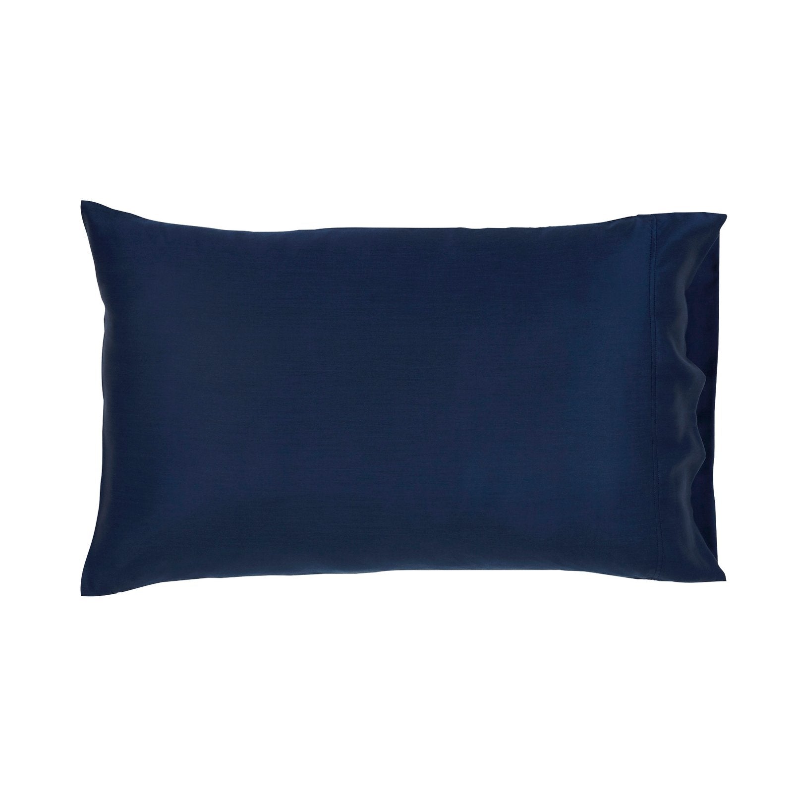 ASP-511-2032_1|Luxurious deep navy 100% Lyocell sheet pillowcase, offering exceptional softness, breathability, and sustainable comfort.