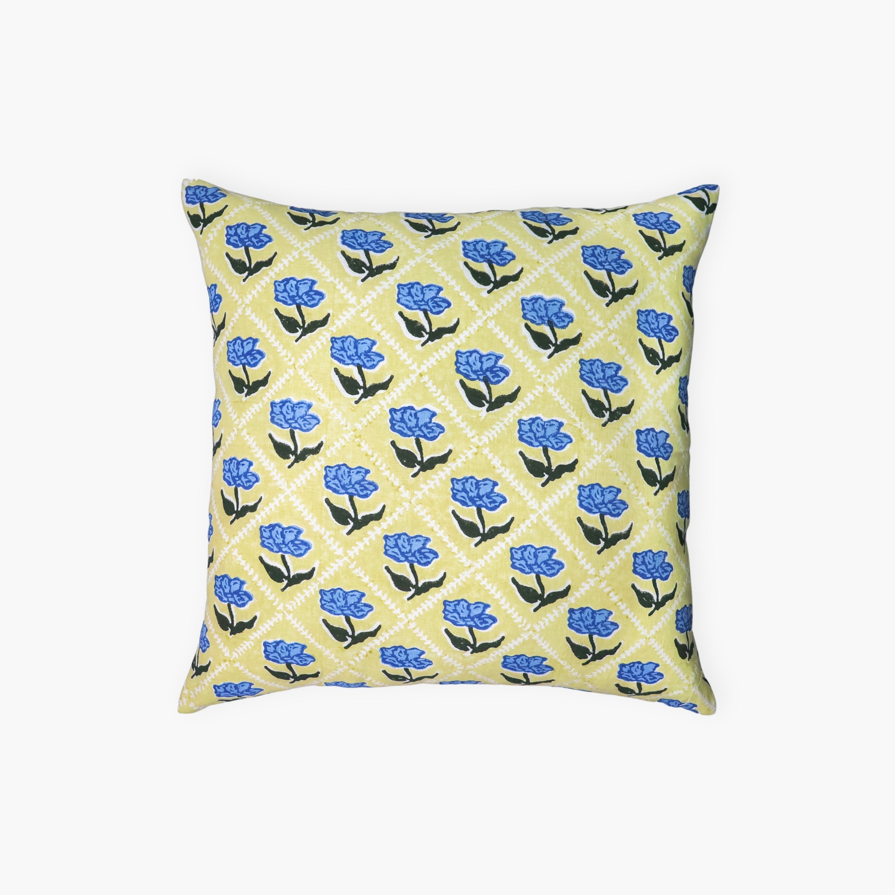 Noor Throw Pillow Cover - Butter Yellow