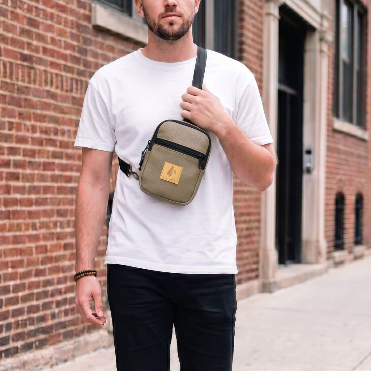 Rozi Vegan Leather Crossbody Bag 1L #color_pebble-latte