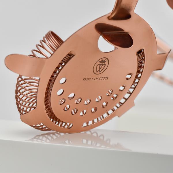 Prince of Scots Boston Style Hammered Solid Copper Cocktail Shaker Set-Dining and Entertaining-Prince of Scots-810032751661-BostonCopperBarSet-Prince of Scots