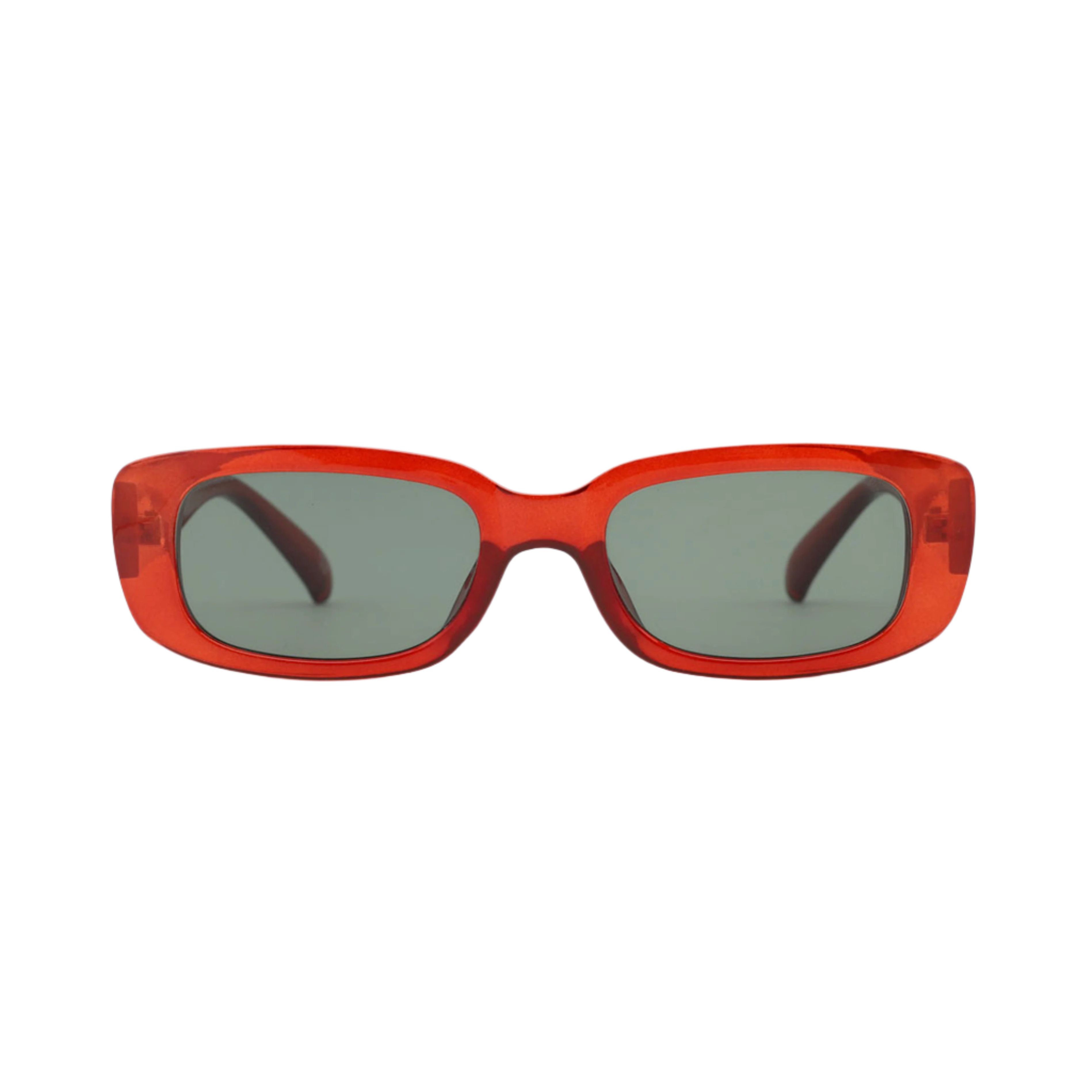 Sad Eyewear Bouquet rectangle sunglasses in blood red with black tinted lenses