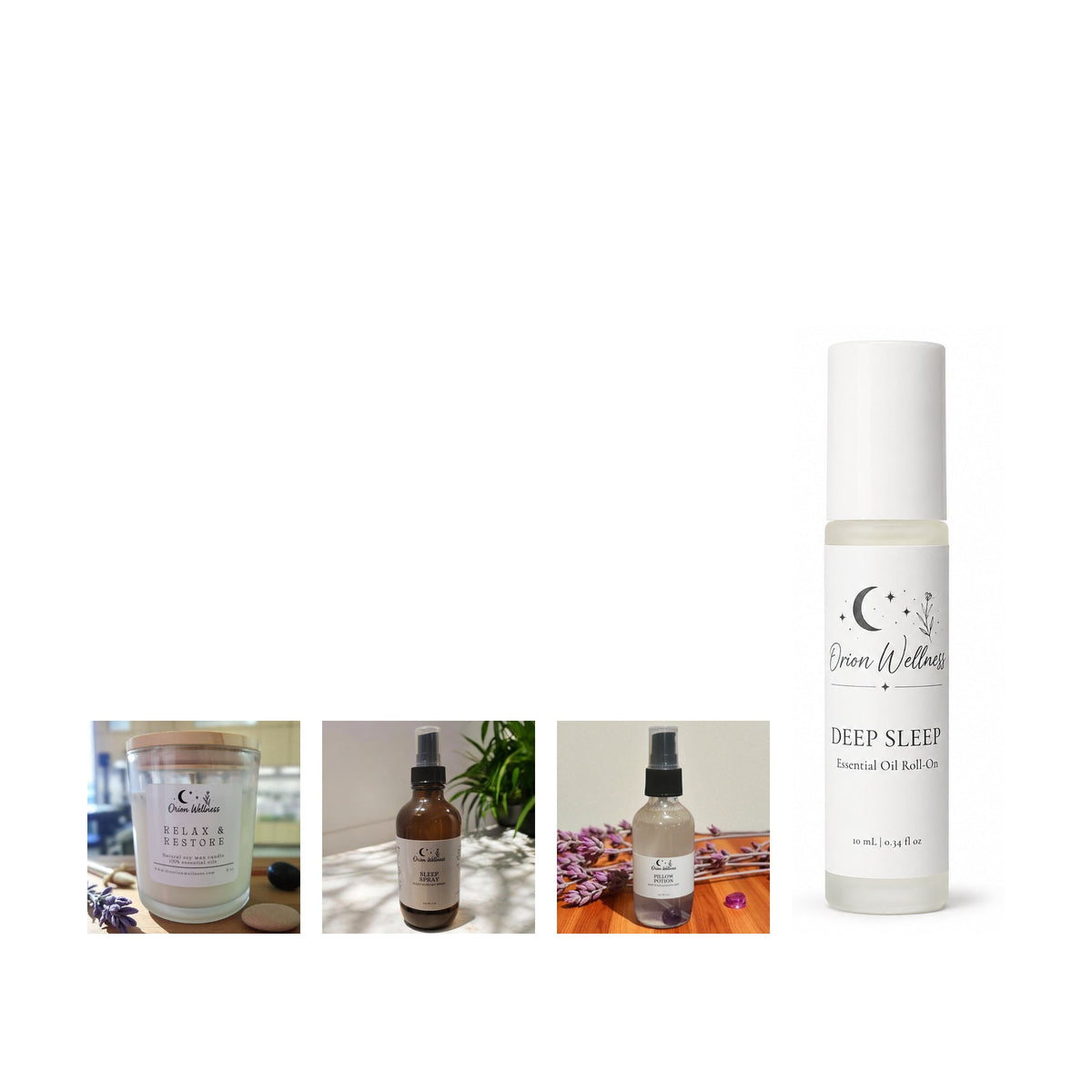 Ultimate Sleep Ritual bundle by Orion Wellness on white
