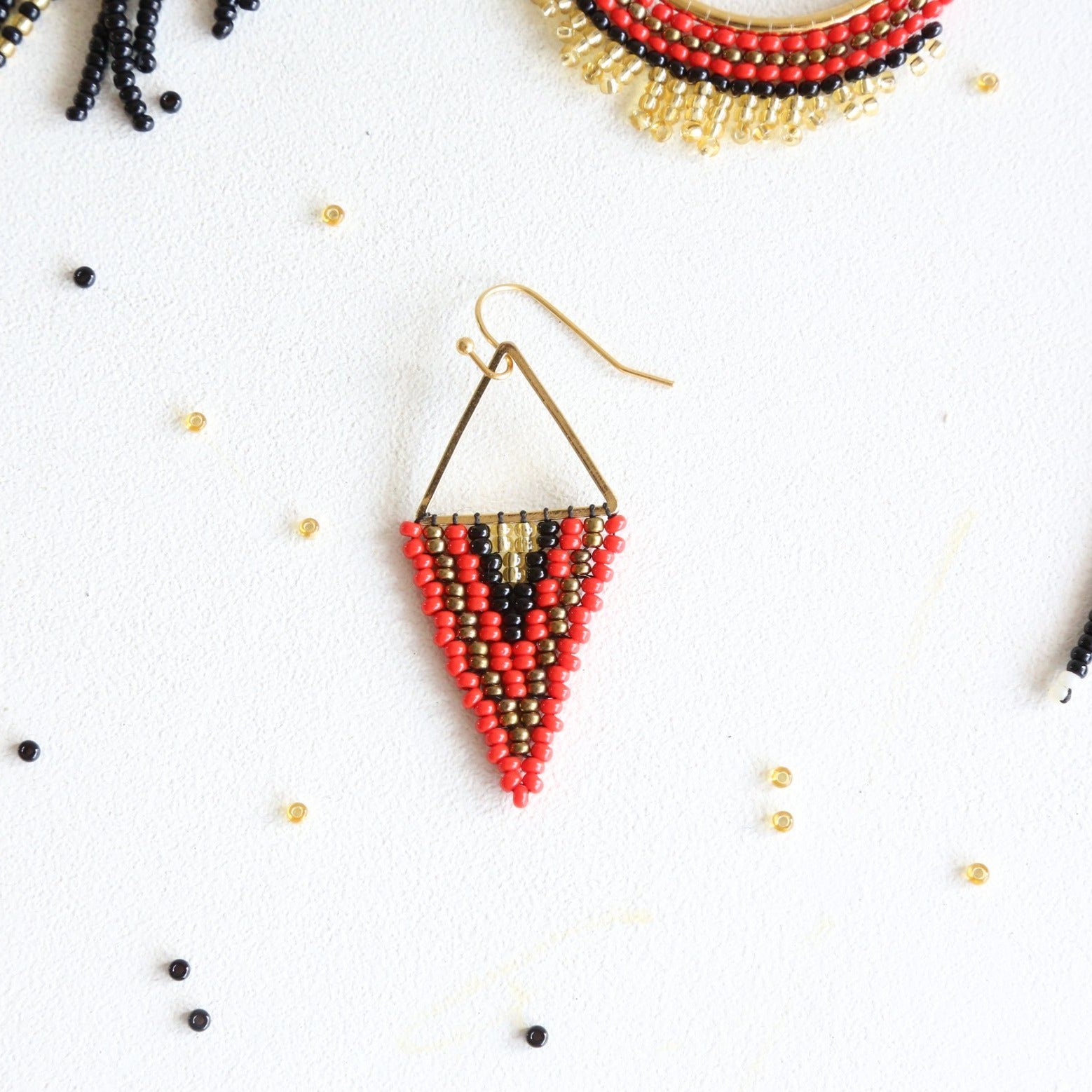 Fire Uve Embera Earring