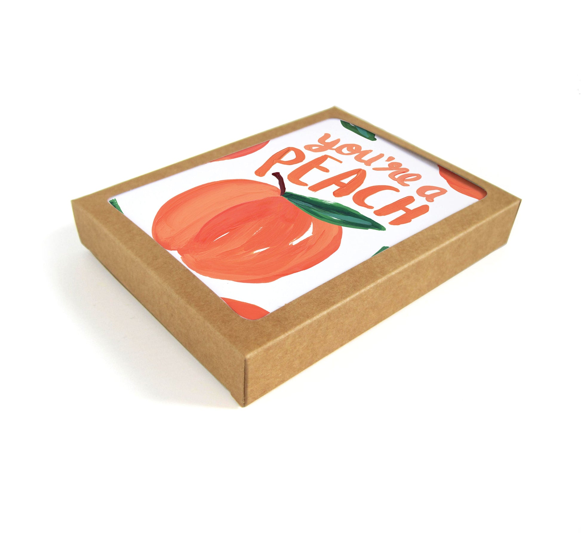 Pack of 8 You're a Peach cards