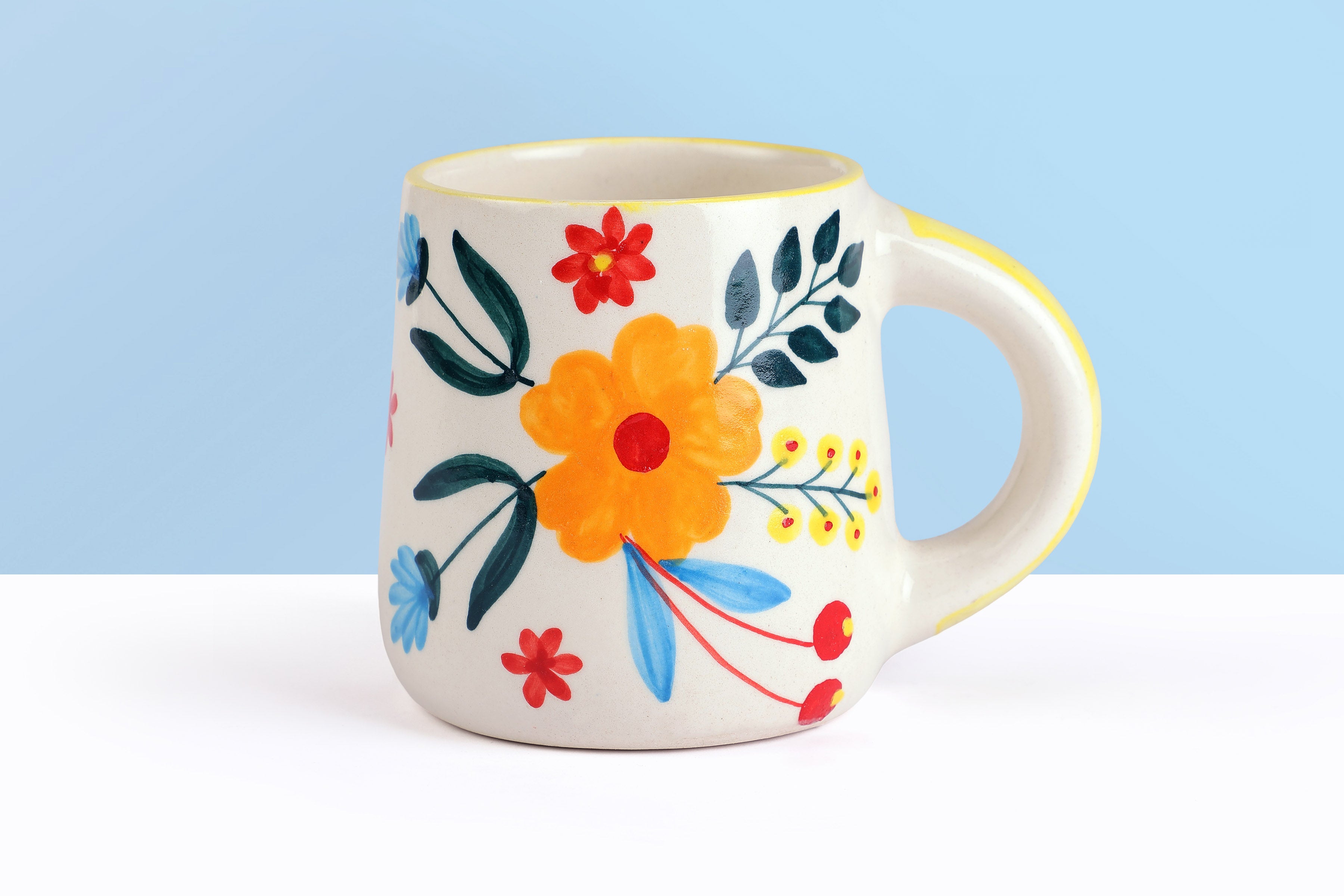 Floral Extravaganza Coffee Mug - Thumbnail 3