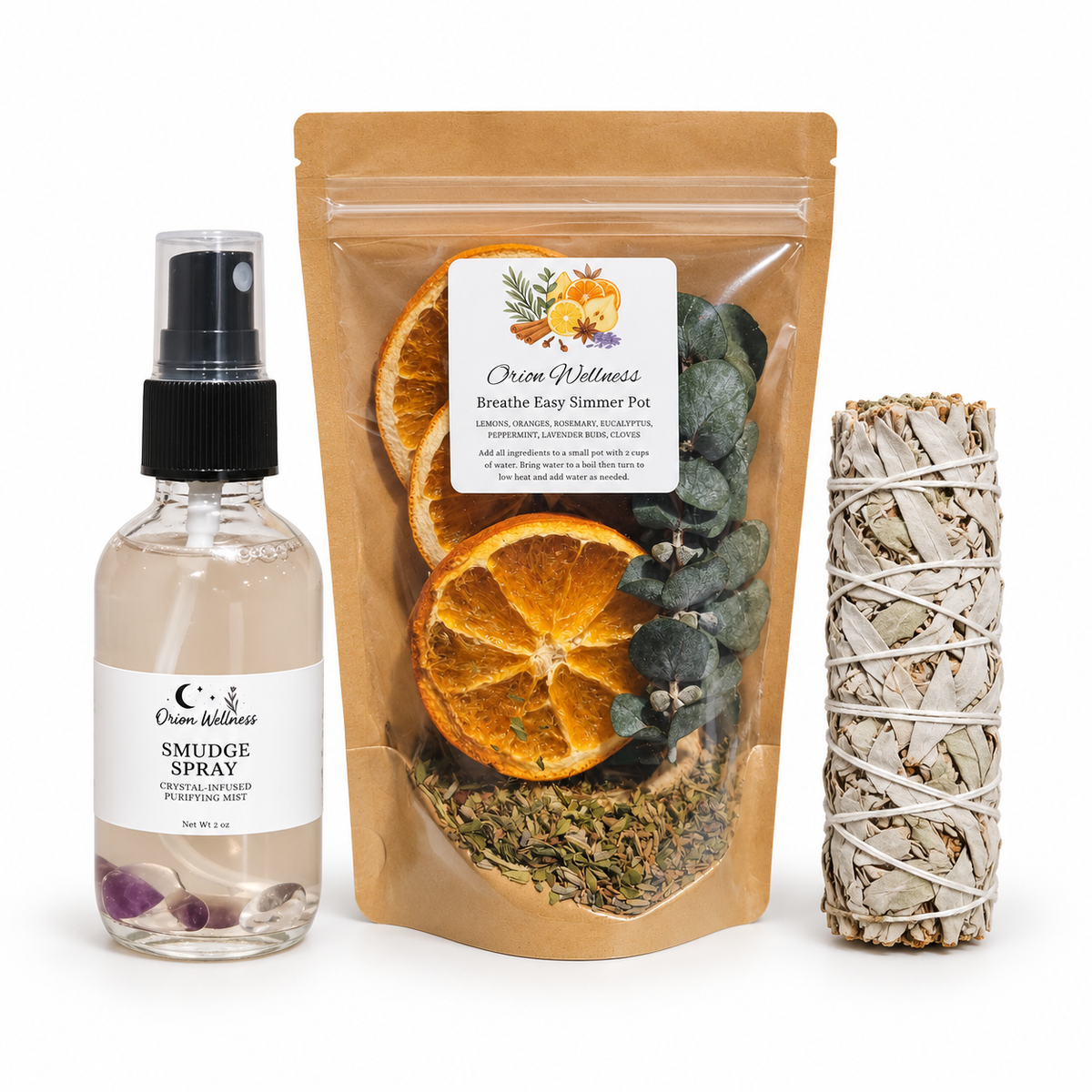 Home Reset Ritual by Orion Wellness on a white background