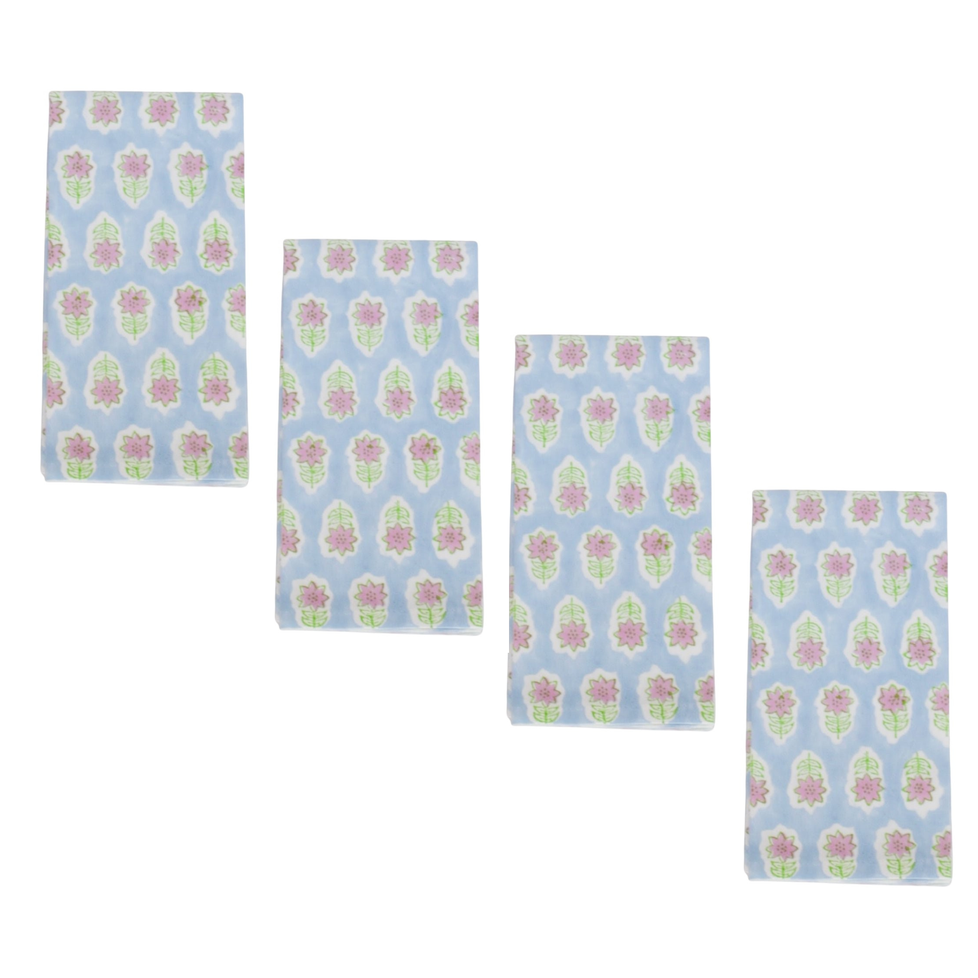 Organic Napkins (set of 4) - Lily - Uniform Blue - The Mended Company