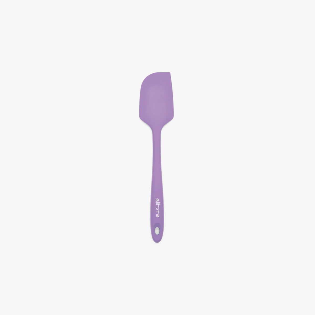 Elihome Classic Silicone Spatula in Purple, 11 inches by 2.2 inches with seamless one piece design, reinforced steel core and ergonomic non-slip handle