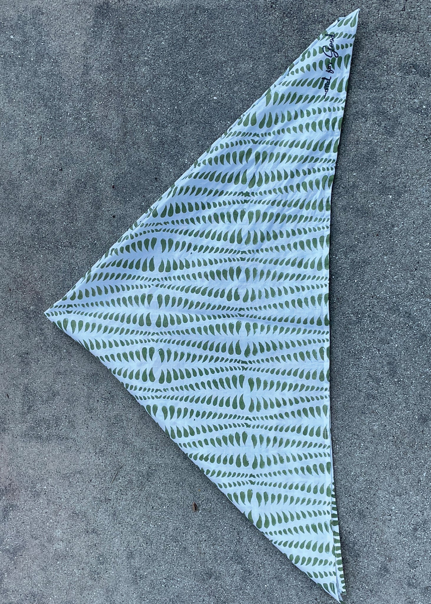 Scarf - Petals Cascade Square 6 - Flat