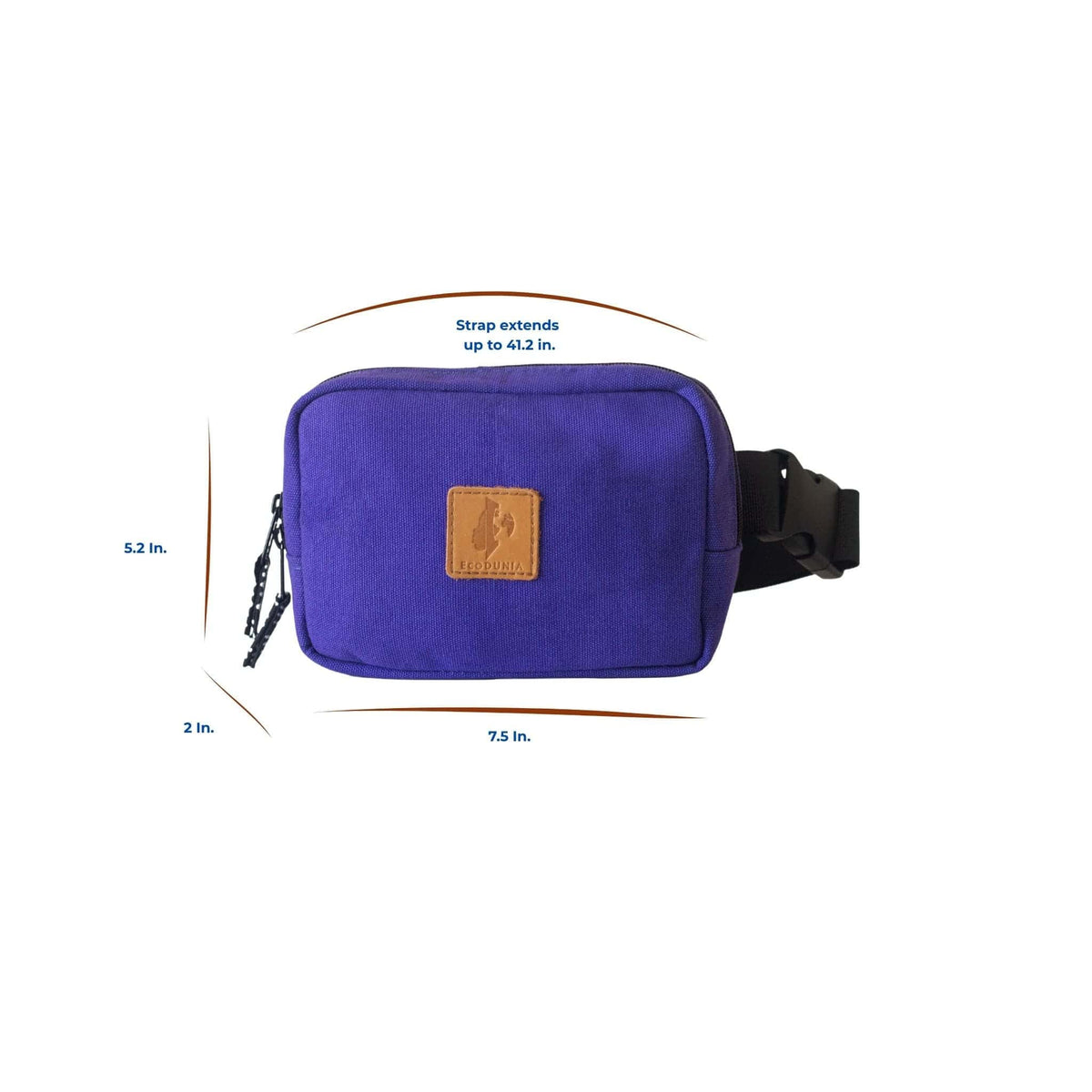Canvas Crossbody Belt Bag Pouch, The Everywhere Belt Bag #color_purple