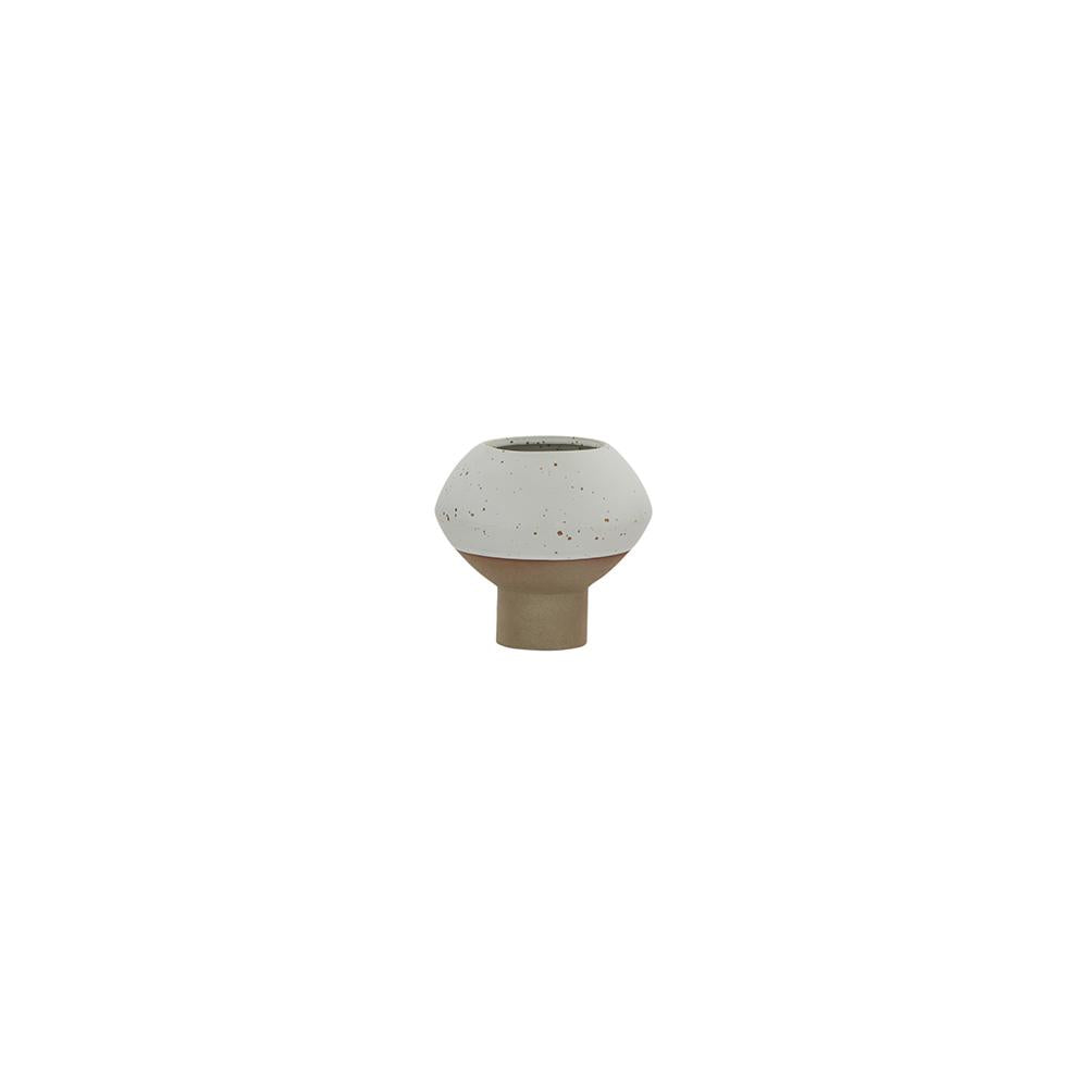 Hagi Mini Vase White Light Brown By Oyoy 1