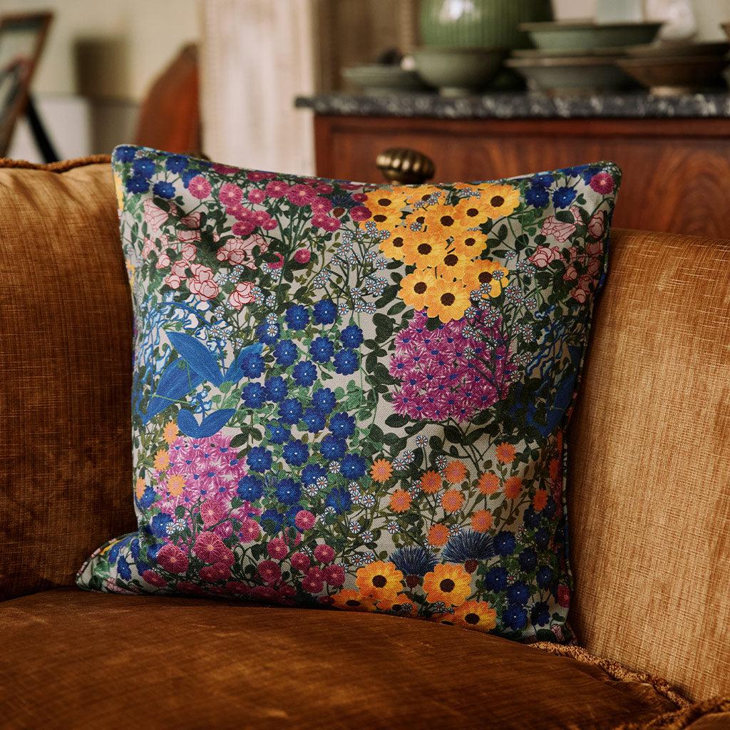 Square Pillow Cover Pré Fleuri - Thumbnail 4