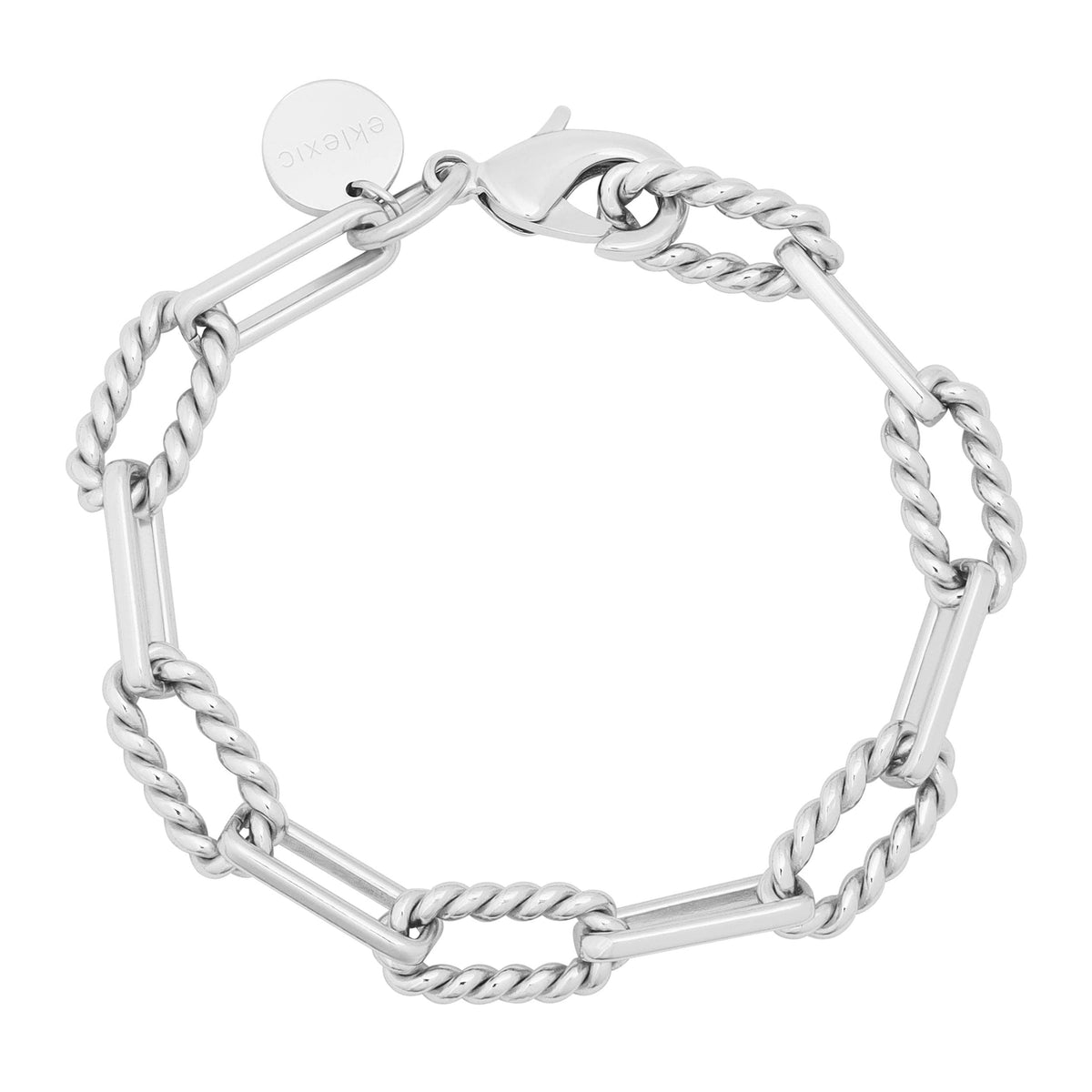Silver-toned link bracelet from Enzo Anklet collection perfect for everyday style