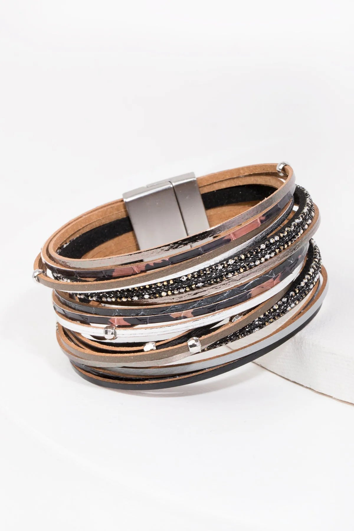 Looking Good Leather Bracelet Black