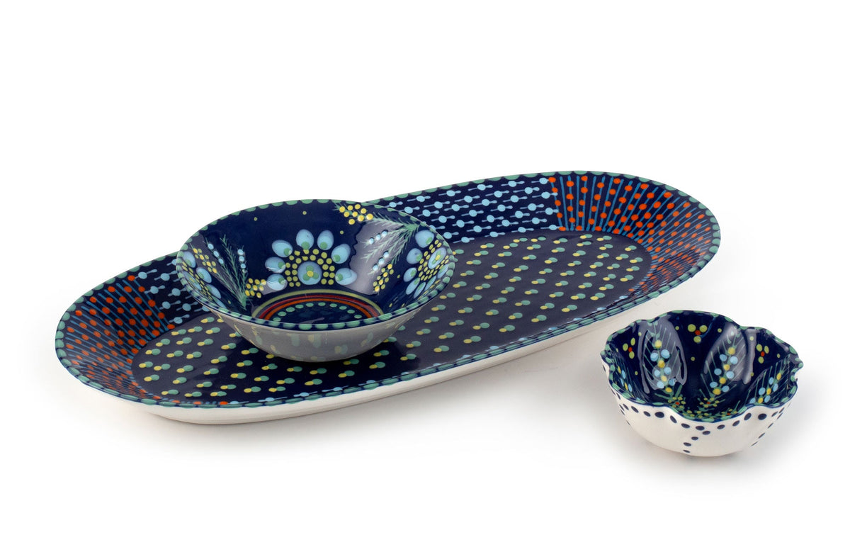 Ceramic Small Bowl - Indigo