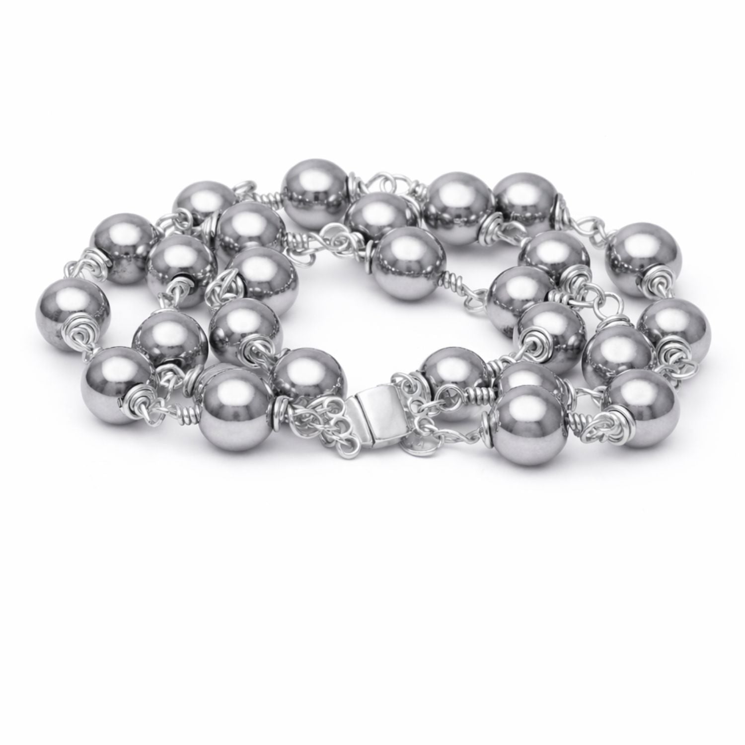 La Princesa Silver Hematite Silver Wire Wrapped