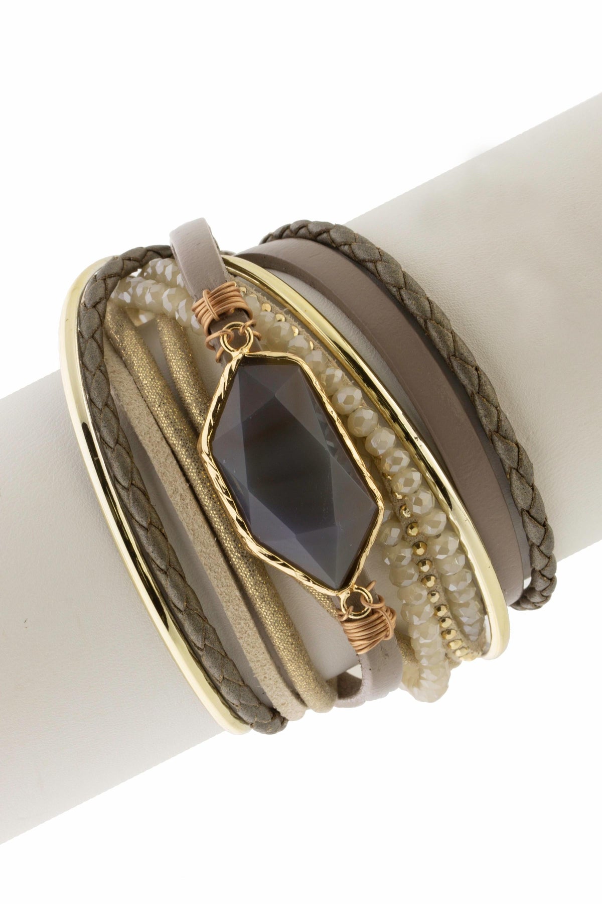 Endless Dream Double Wrap Bracelet - Dim Gray