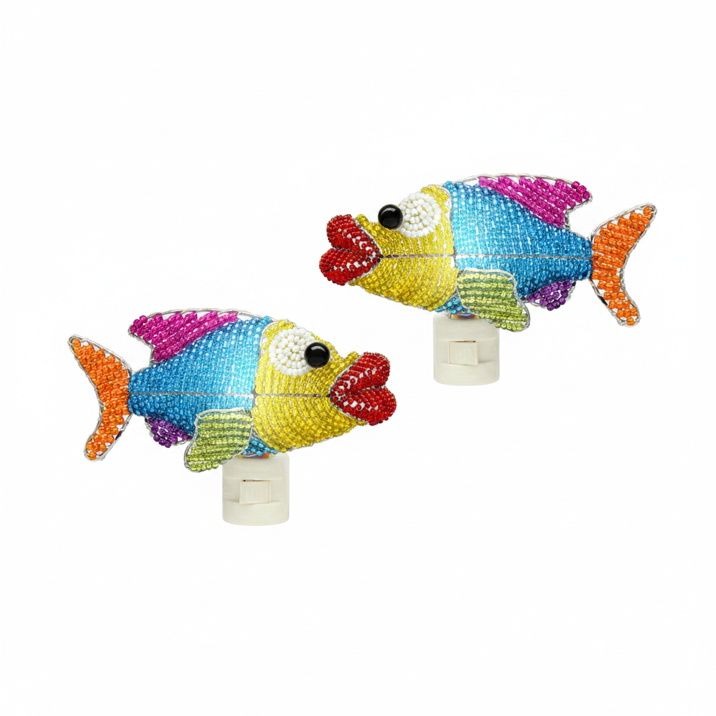 Night Light Fish Set of 2 - hero shot on white background