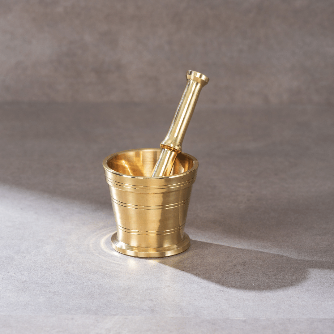 Brass Mortar and Pestle P-TAL