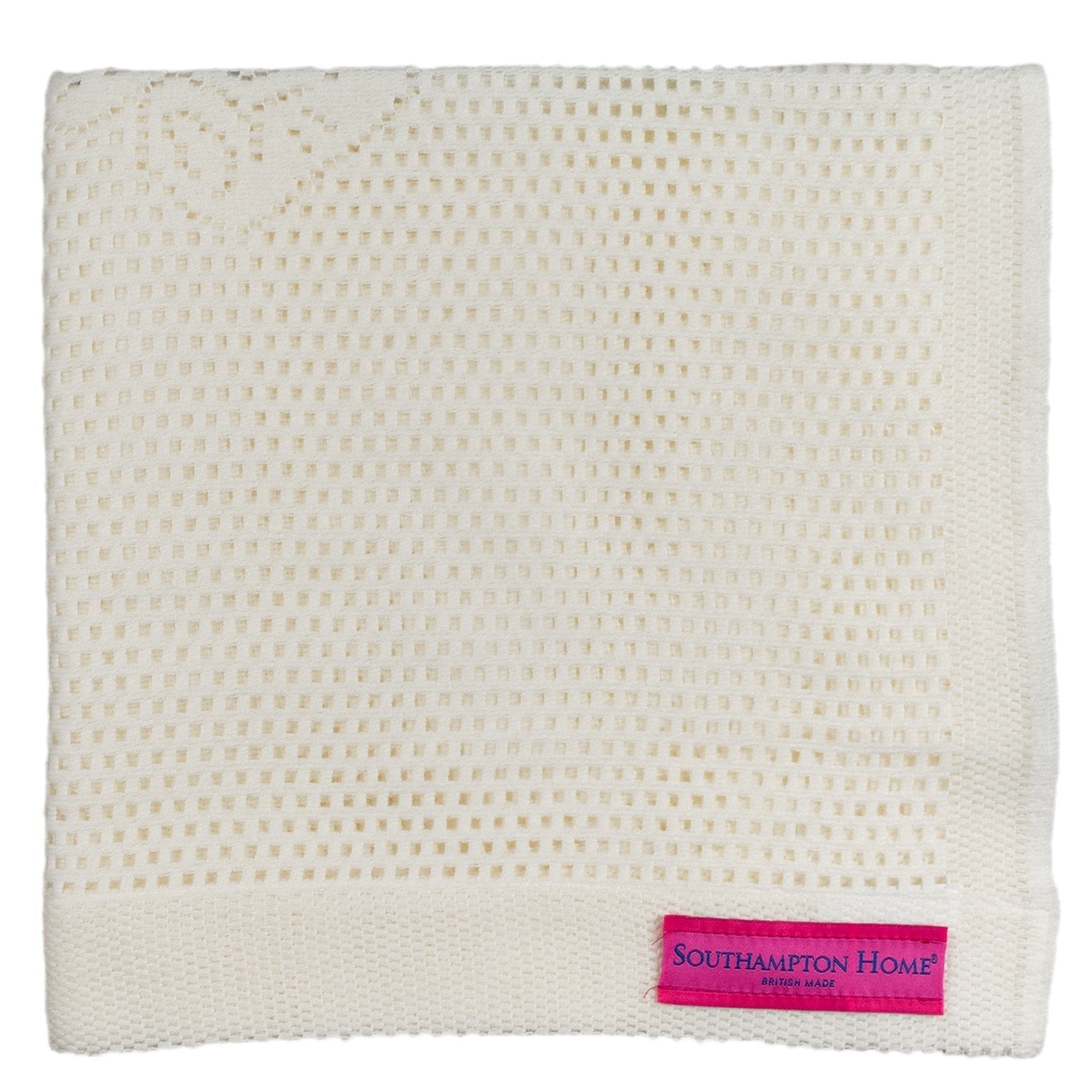 Southampton Home Lace Weave Teddy Bear Baby Blanket ~ Ivory ~-Gifts-00810032751364-{sku]-Prince of Scots