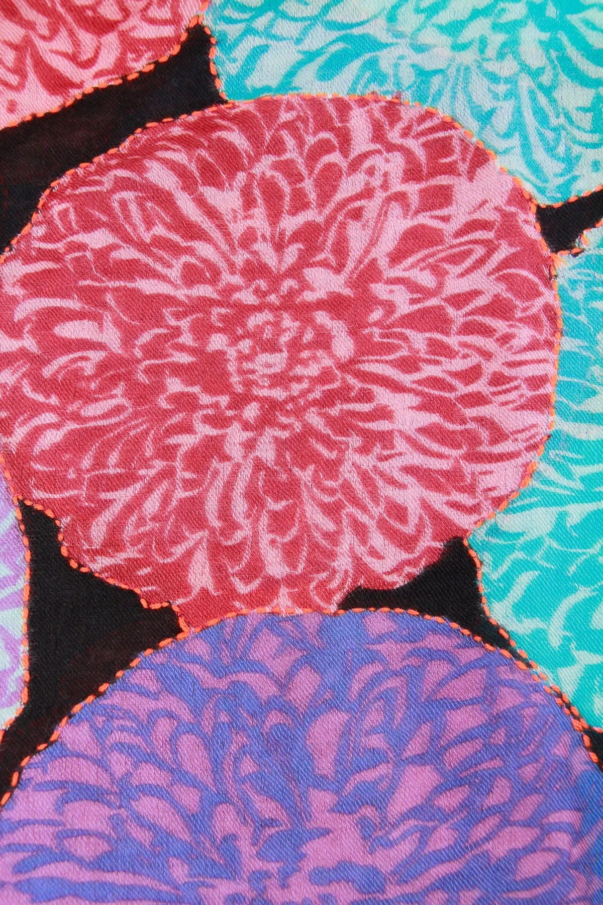 Morado Floral Infinty Scarf - Dark Multi