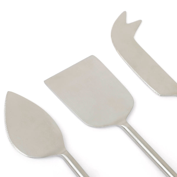Stainless Steel Cheese Knife Set of 3 6.5x2 Inches - Casa Amarosa