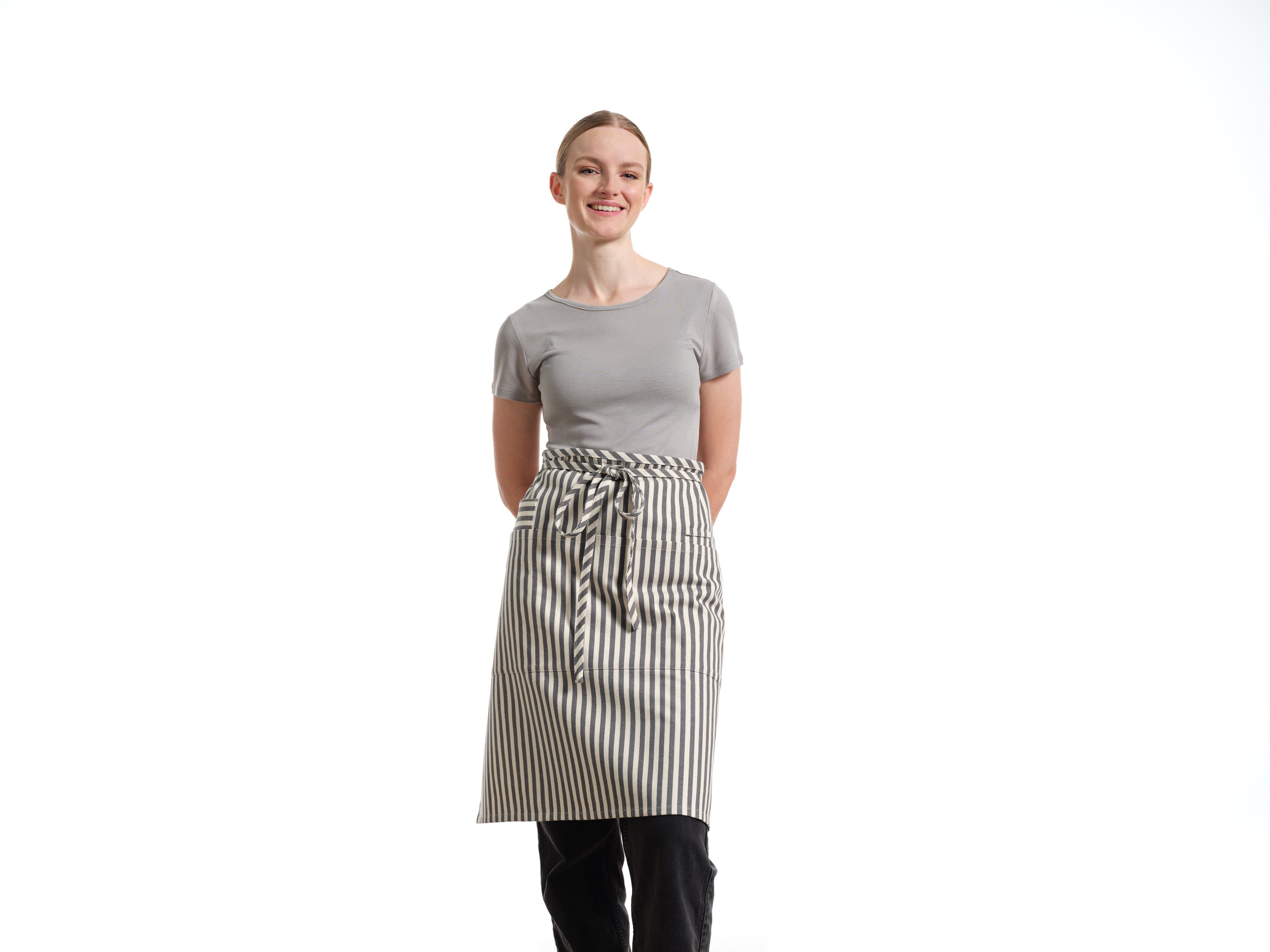 Bistro Apron with Pockets, Cotton Apron for Kitchen & Restaurant