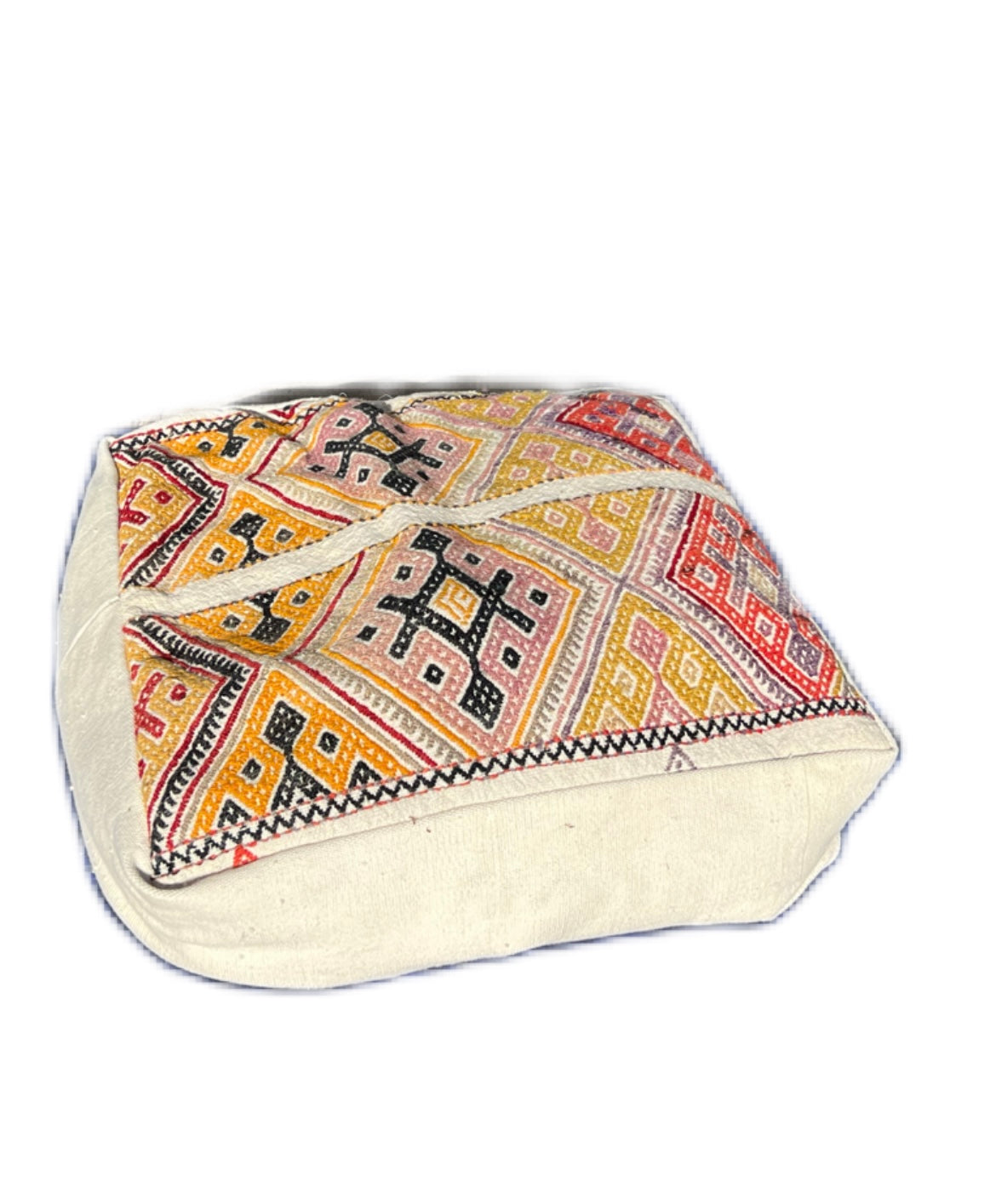 Loom Imports handmade one of a kind kilim floor pillow pouf