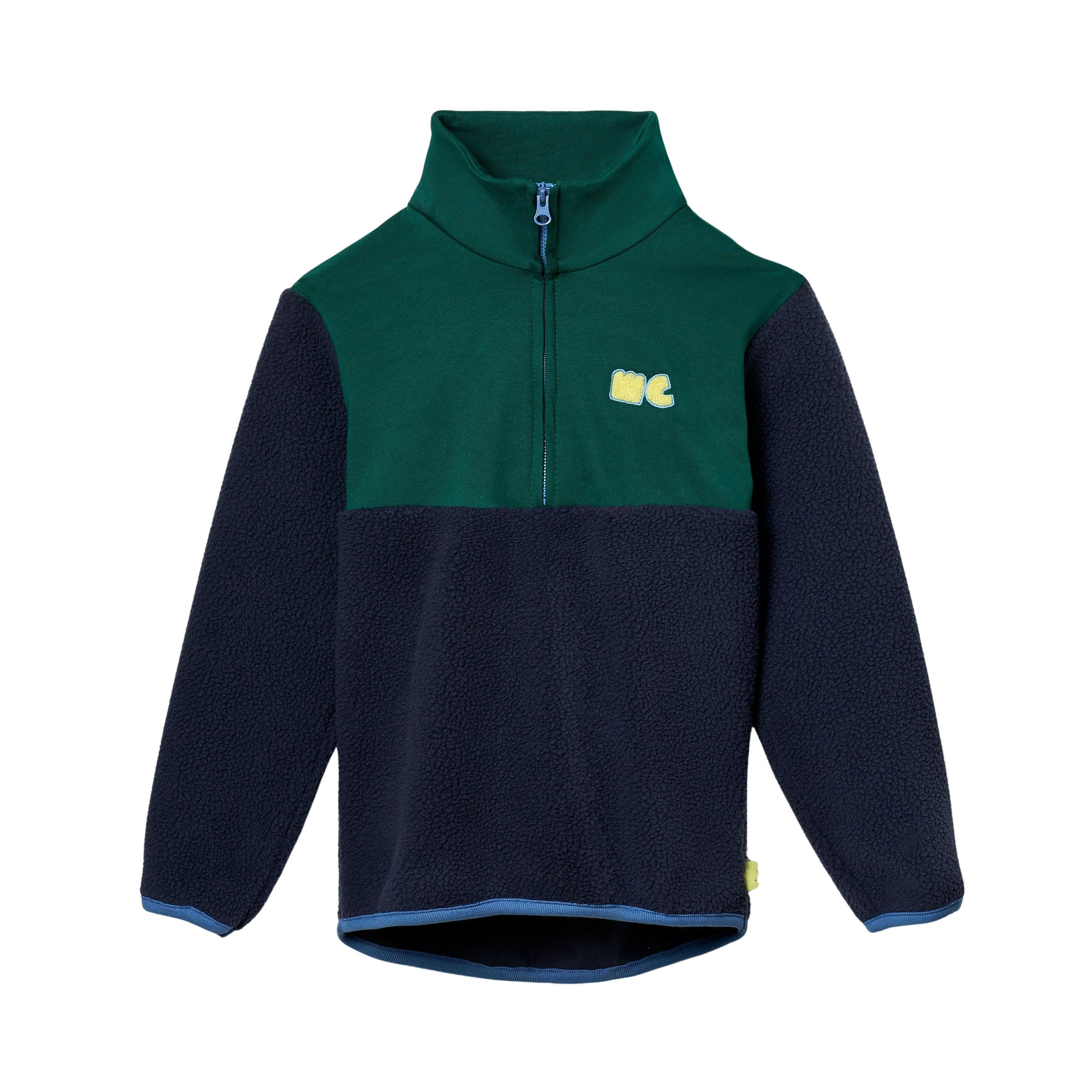 Navy Sherpa Zip Up