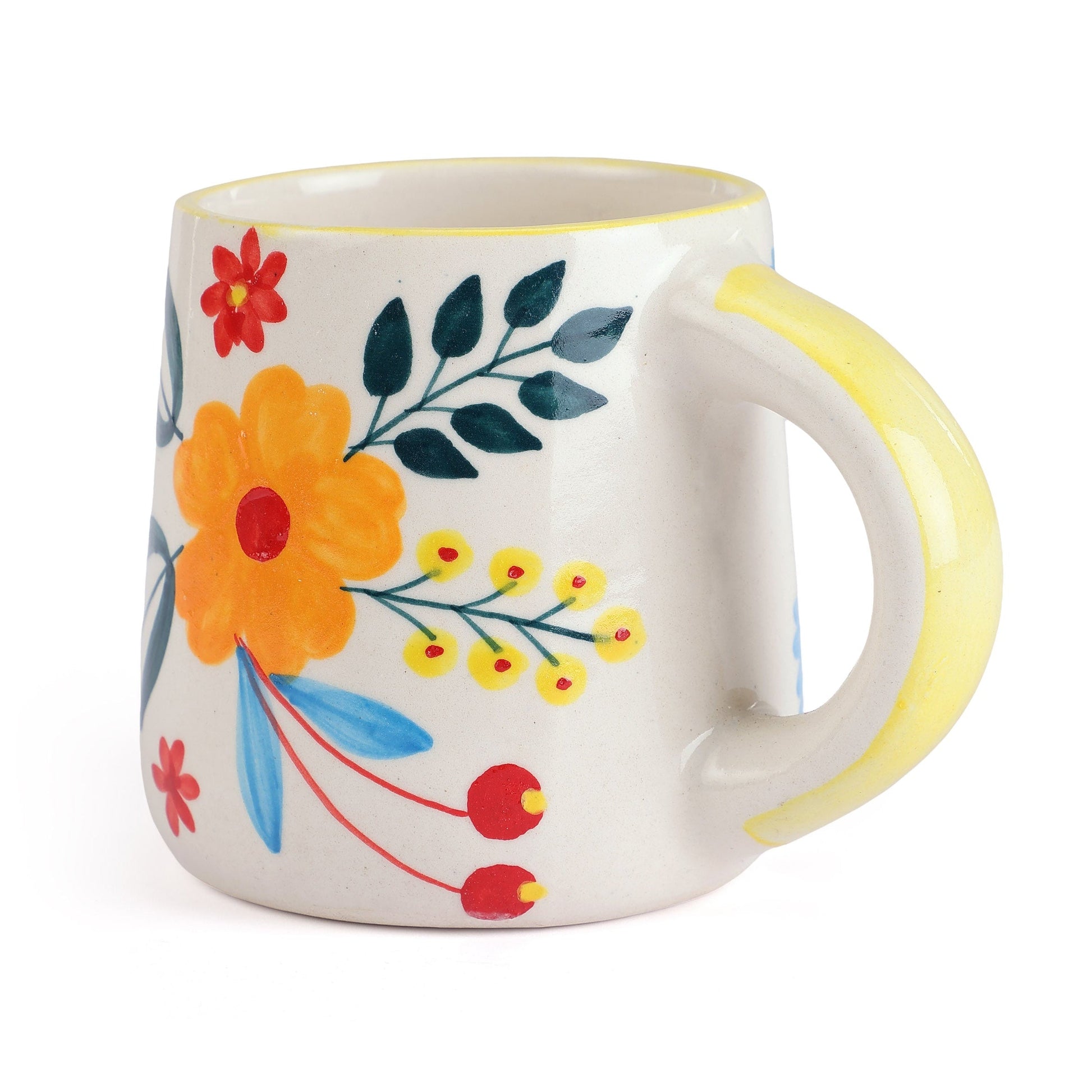 Floral Extravaganza Coffee Mug Multi 3.5x2.5 Inches - Casa Amarosa