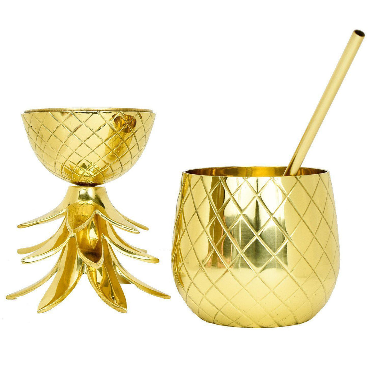 The Royal Hawaiian Pineapple Tumbler (27 Ounce)-Home Gifts-Prince of Scots-810032751760-PineGold9-Prince of Scots