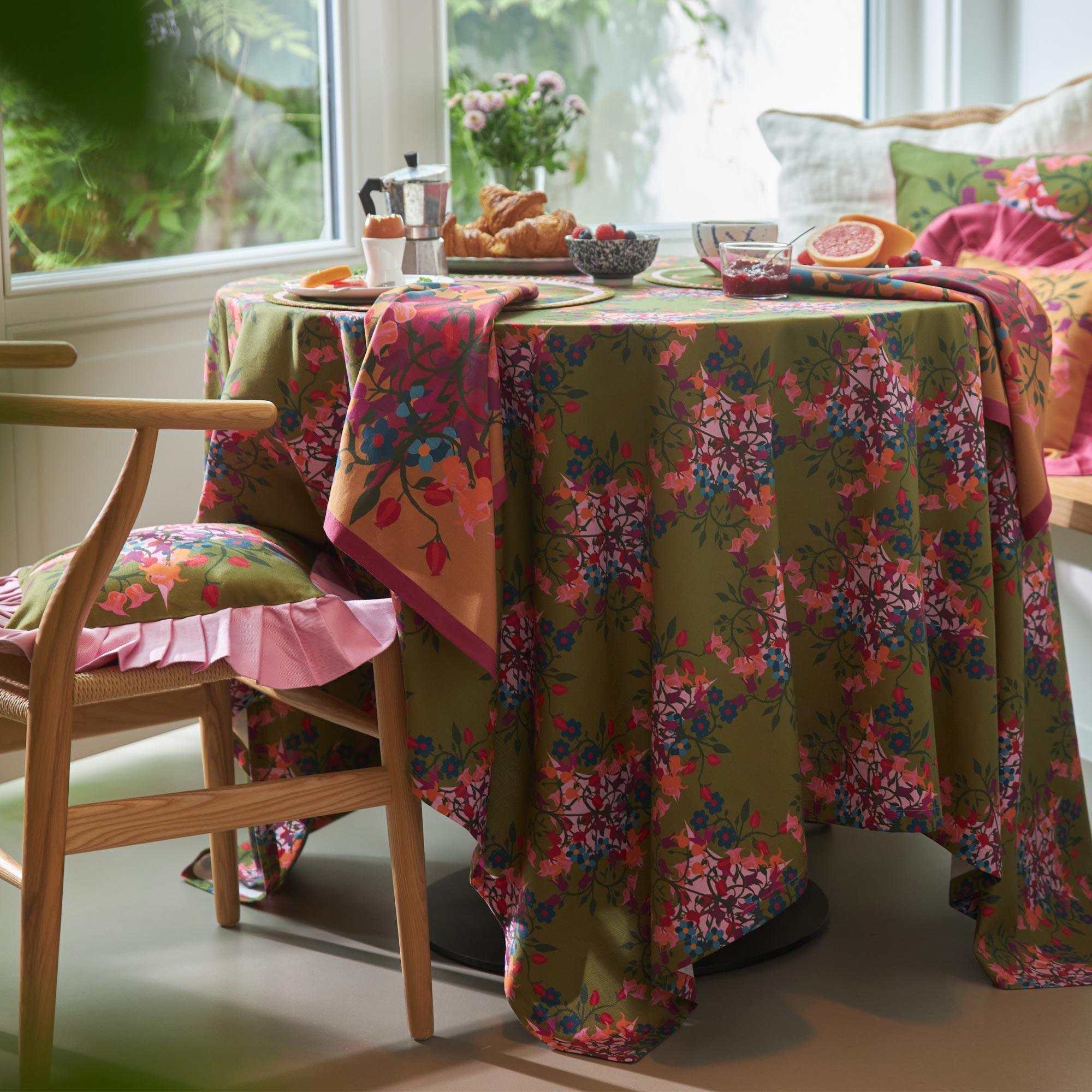 Tablecloth Blumen Green - Thumbnail 3