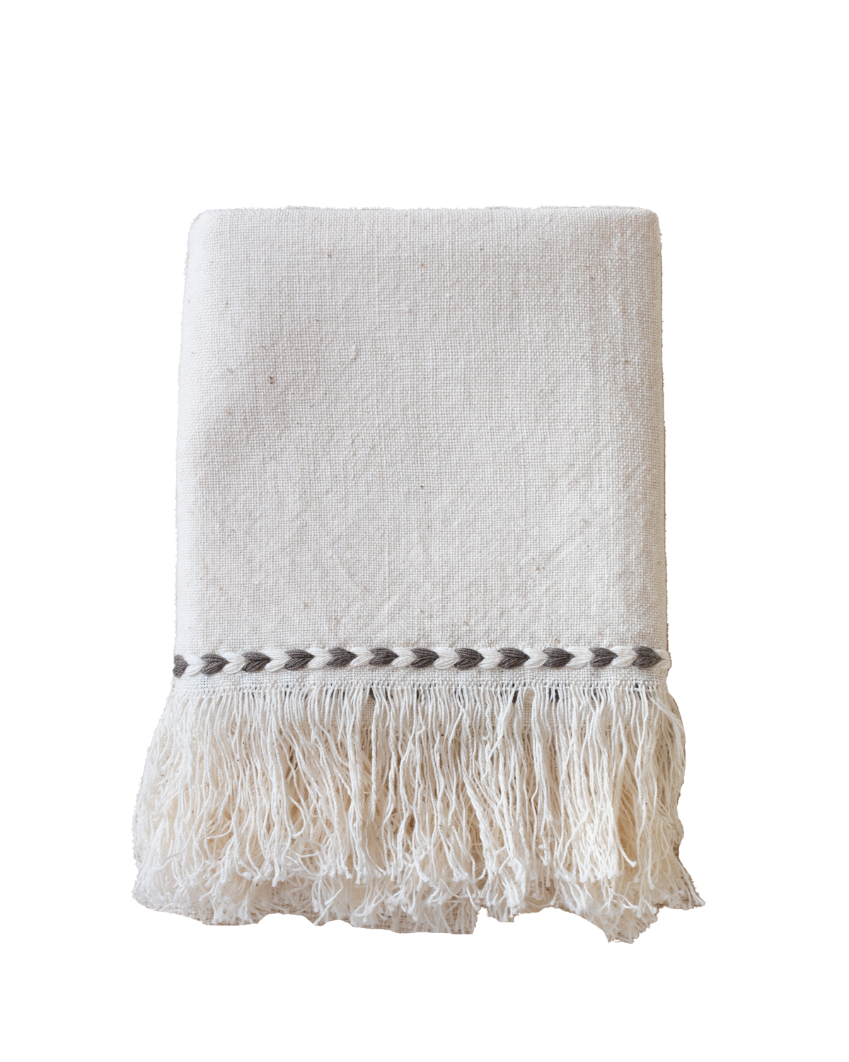 Gray Braid Detail Napkin