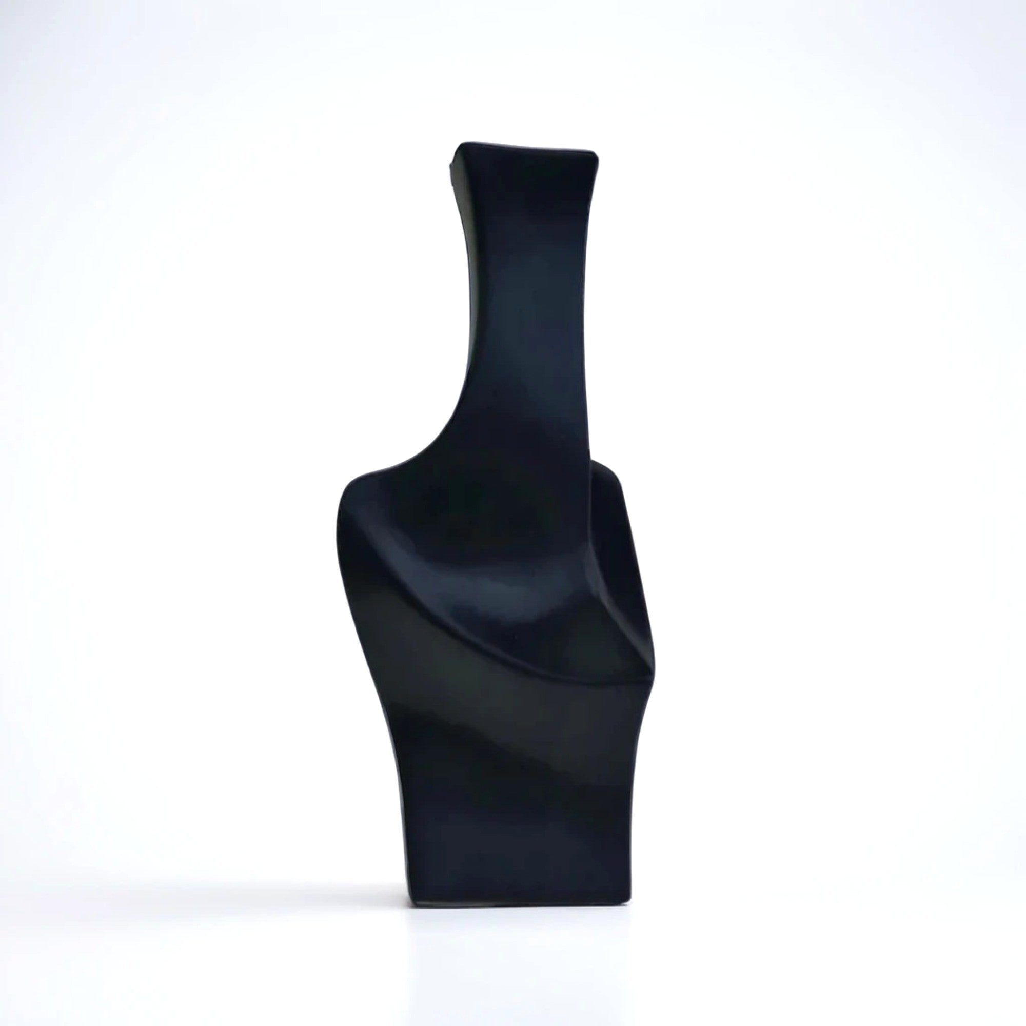Geo Black Short Vase