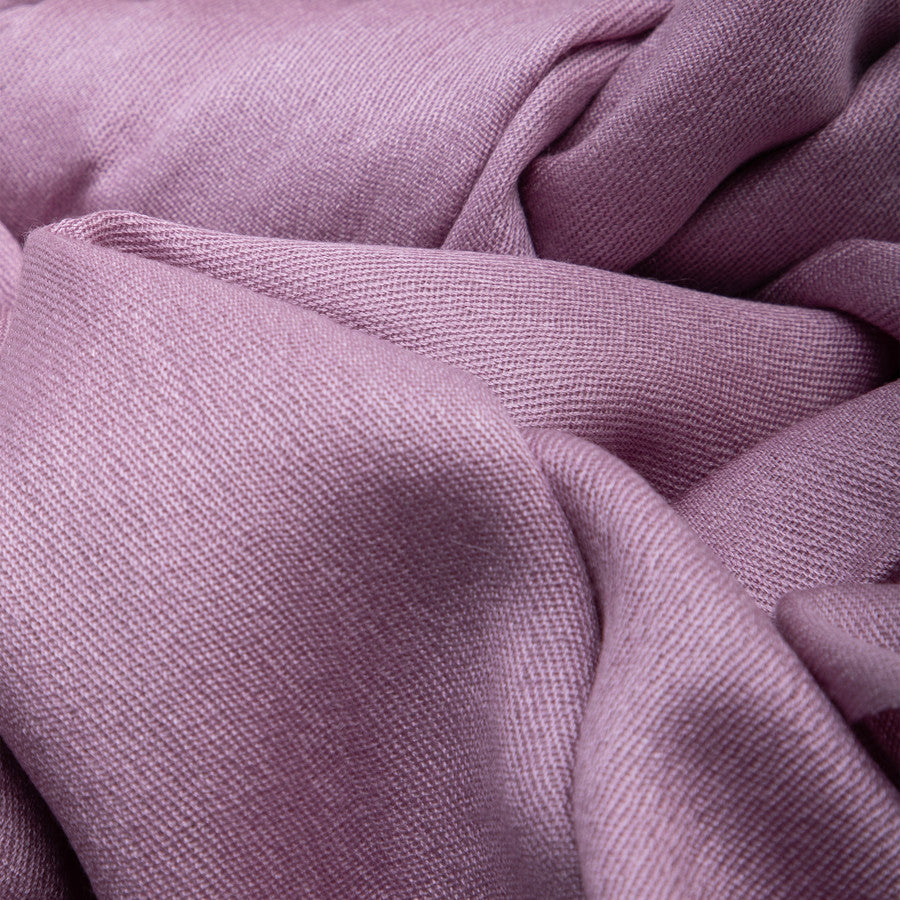 Eyelash Fringed Cashmere Scarf - Lilac