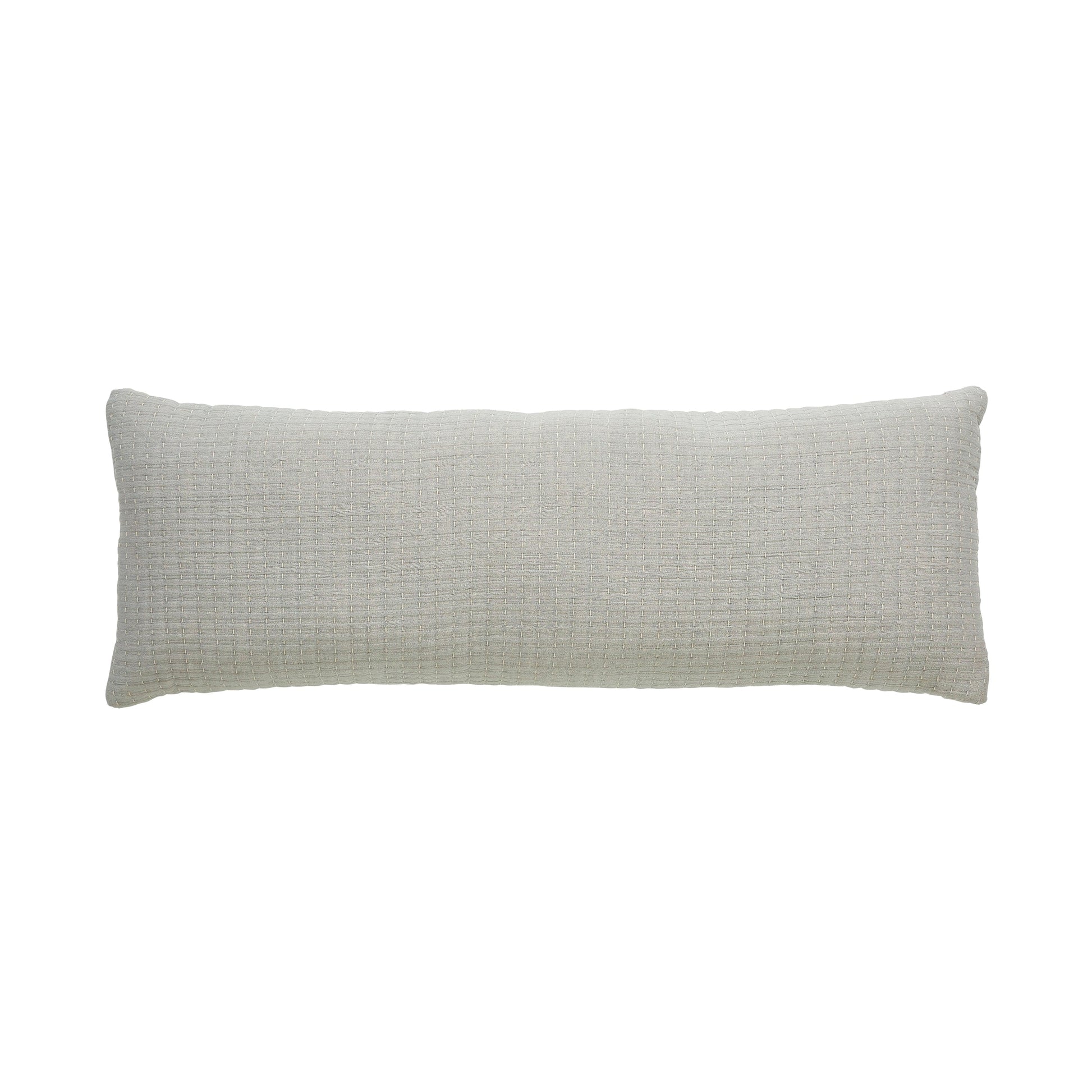 TP-107-1426_1|Neutral off-white lumbar pillow with intricate woven texture. Perfect decorative accent for modern or minimalist bedding.