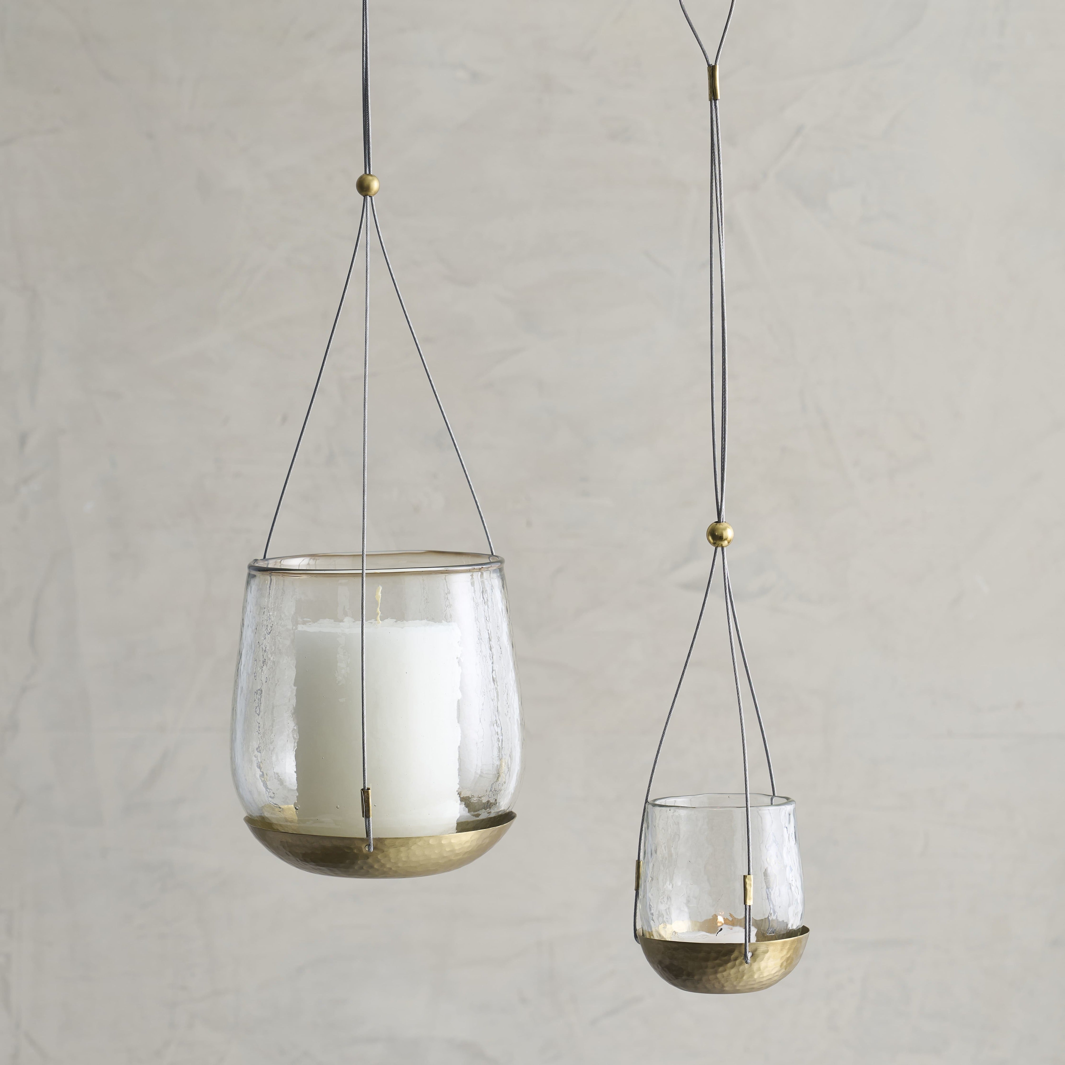 Pebbled Hanging Lantern Small