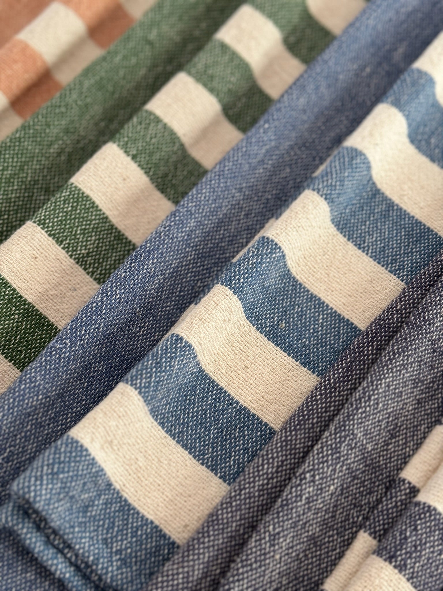 Olive Stripe Towel - Thumbnail 5