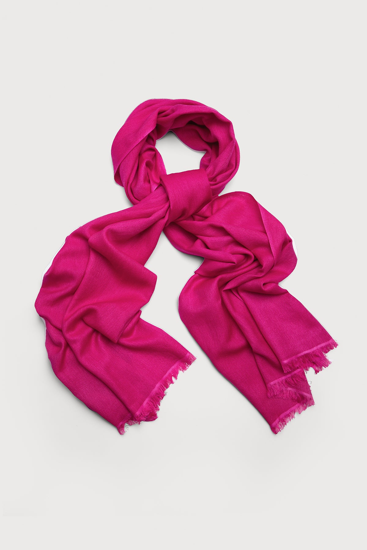 Cashmere Silk Scarf - Deep Pink