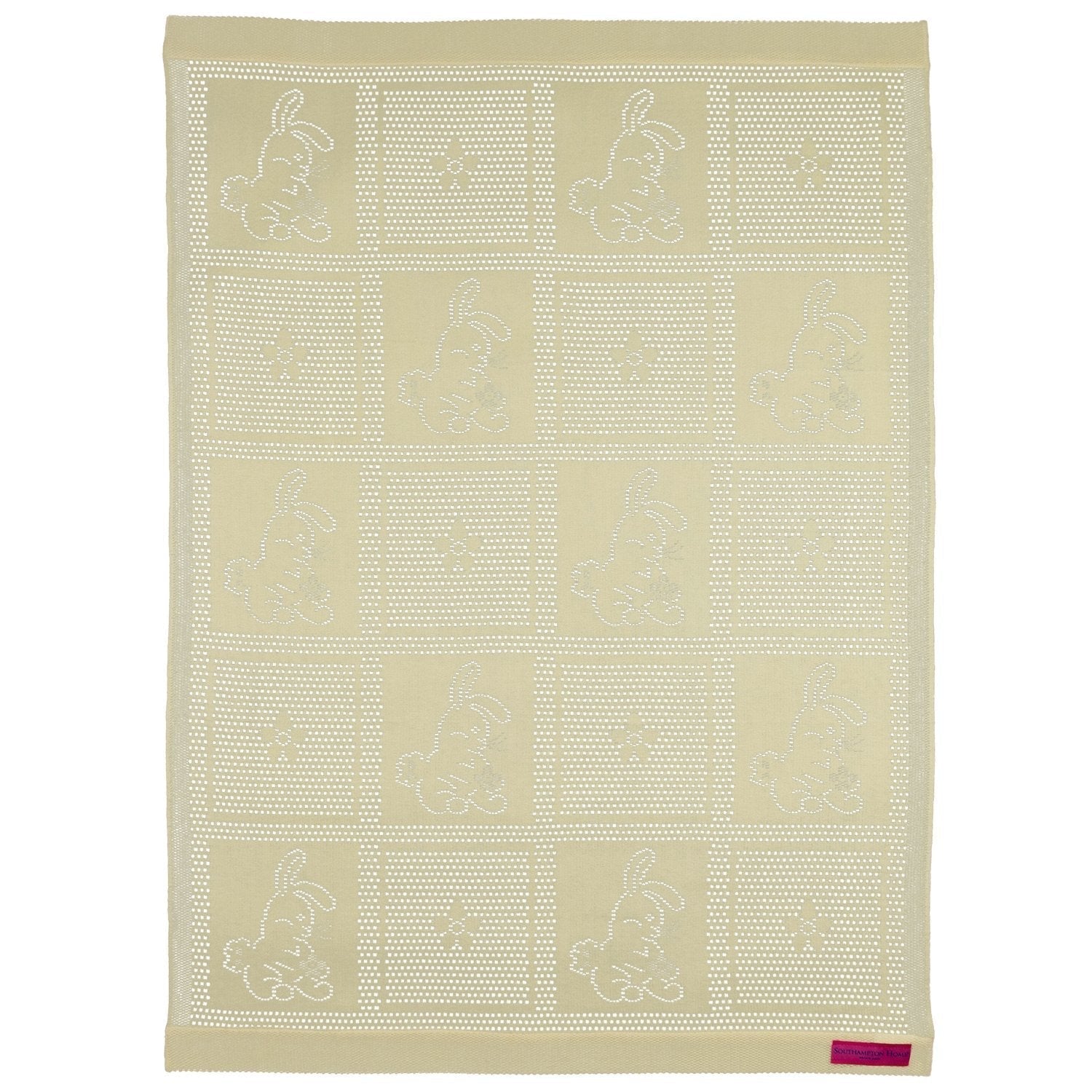 Southampton Home Lace Weave Bunny Baby Blanket ~ Yellow ~-Gifts-00810032751302-{sku]-Prince of Scots