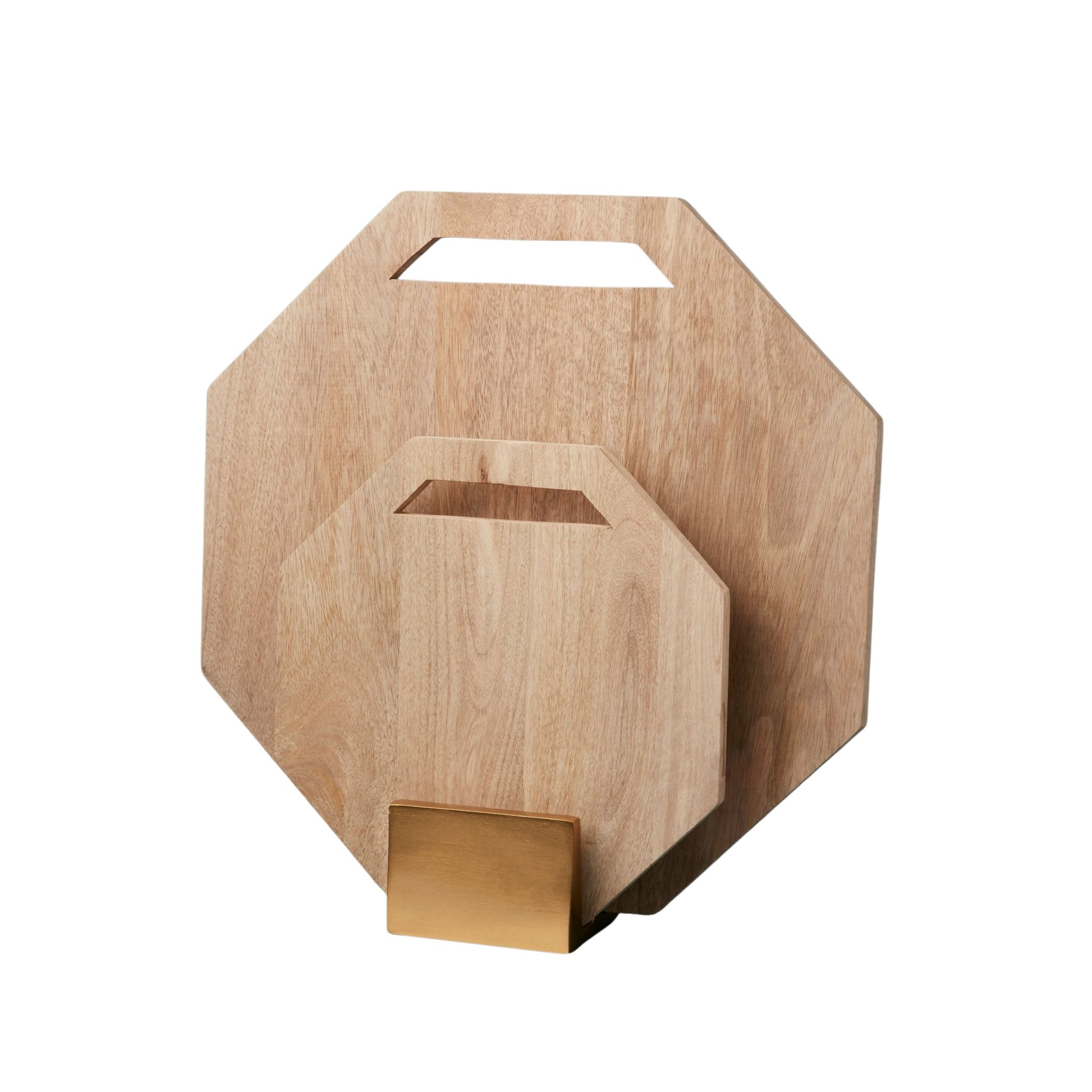 Raw Mango Wood Geometric Board Set