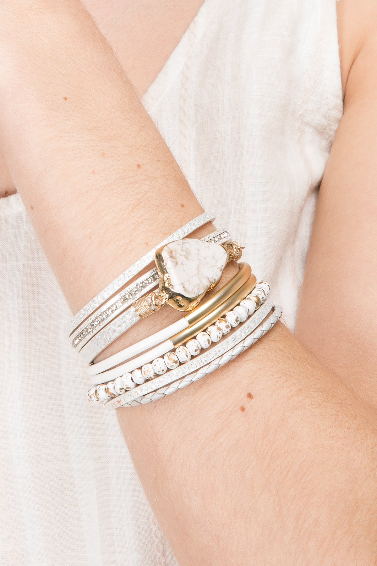 Aria Bracelet - White