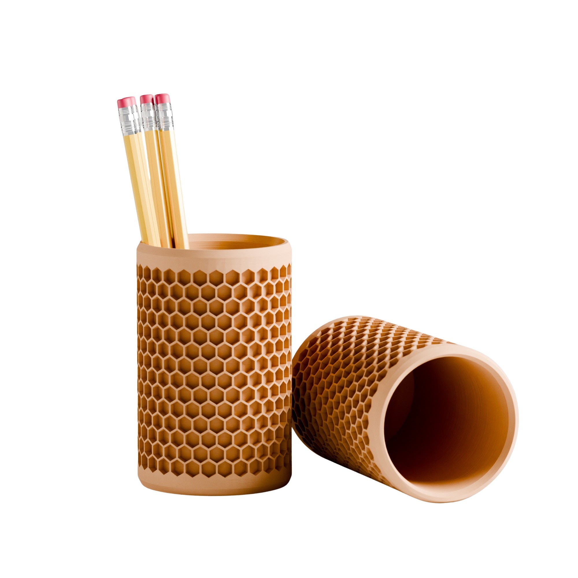 Modern Honeycomb Pencil Holder - Image 1