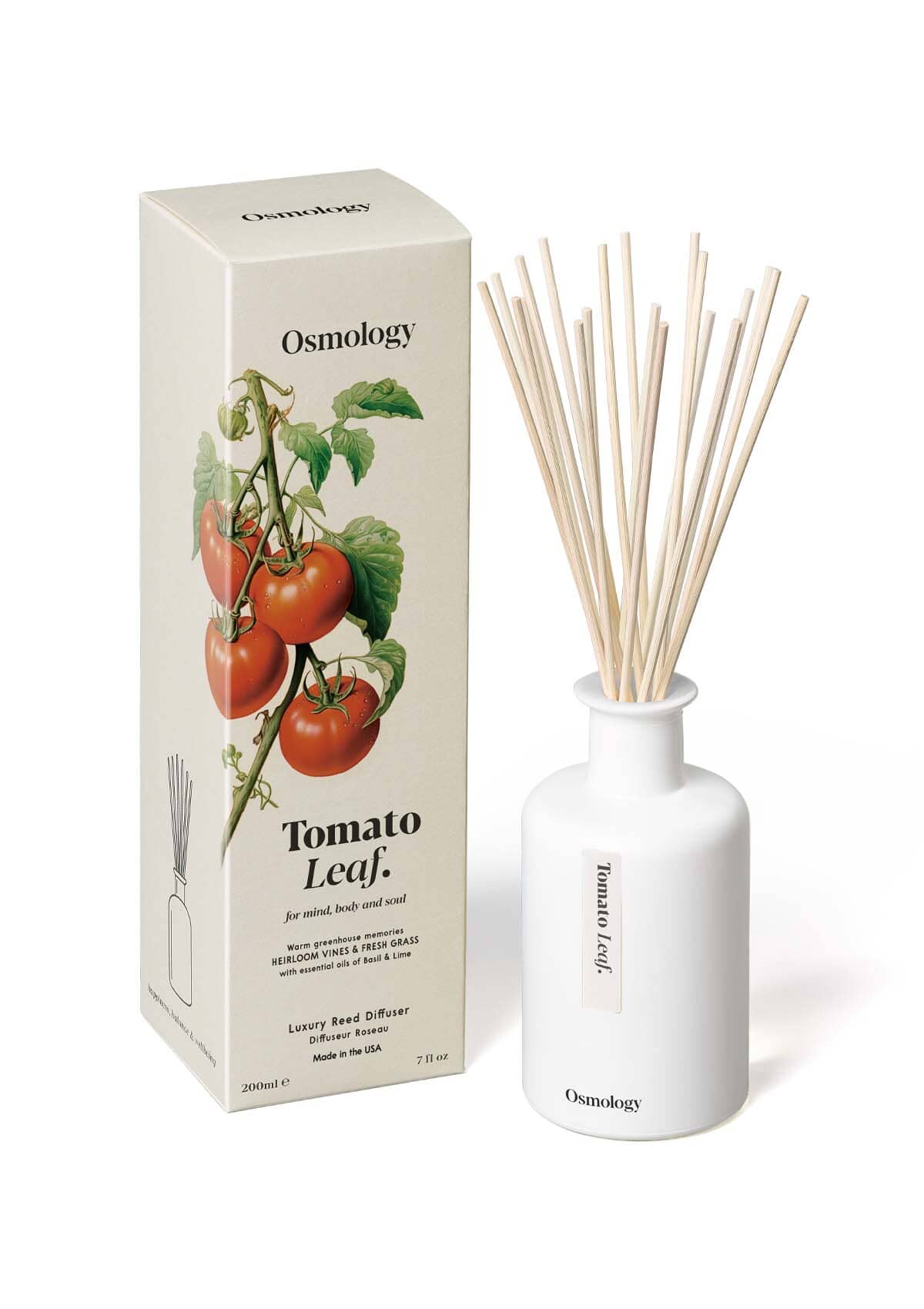 Tomato Leaf Reed Diffuser - Tomato Leaf, Fresh Grass and Lime