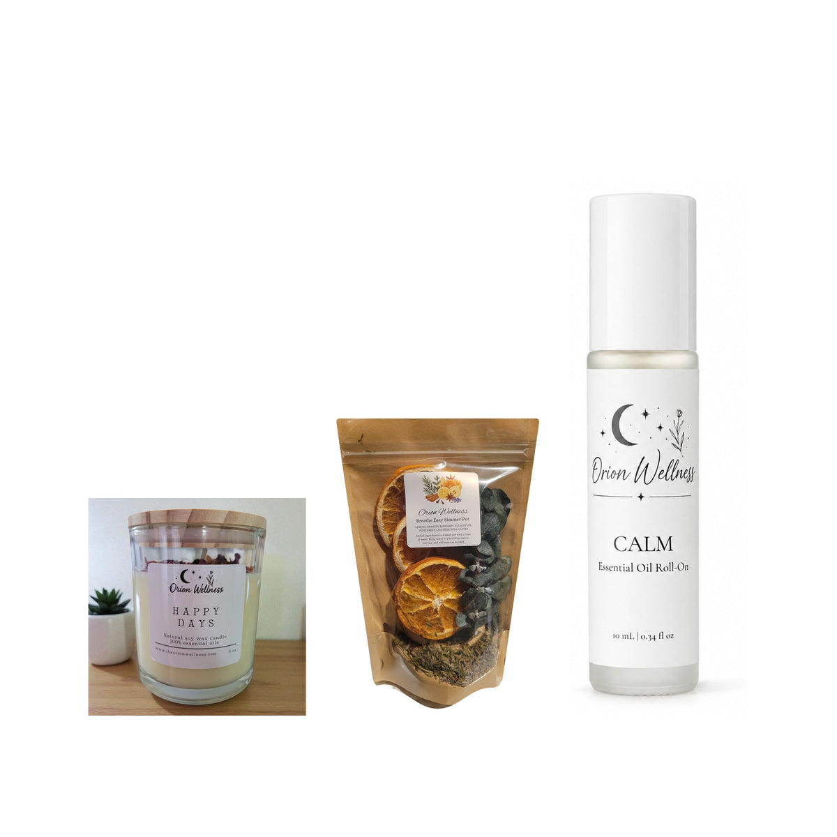 Happy Home Gift Set bundle by Orion Wellness on white