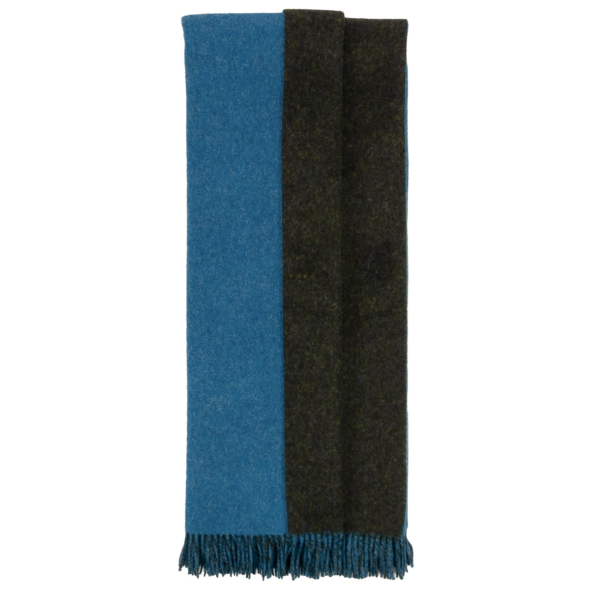 Highland Tweeds Reversible Double Cloth Throw (Sea/Green) Available 4/25-Throws and Blankets-[bar code]-Prince of Scots