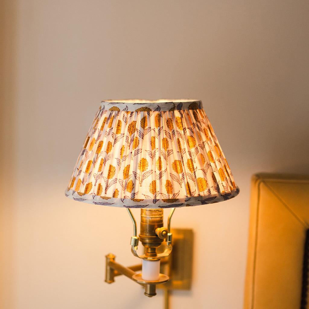 Pleated Lampshade in Stephanie Print - Sophie Williamson Design