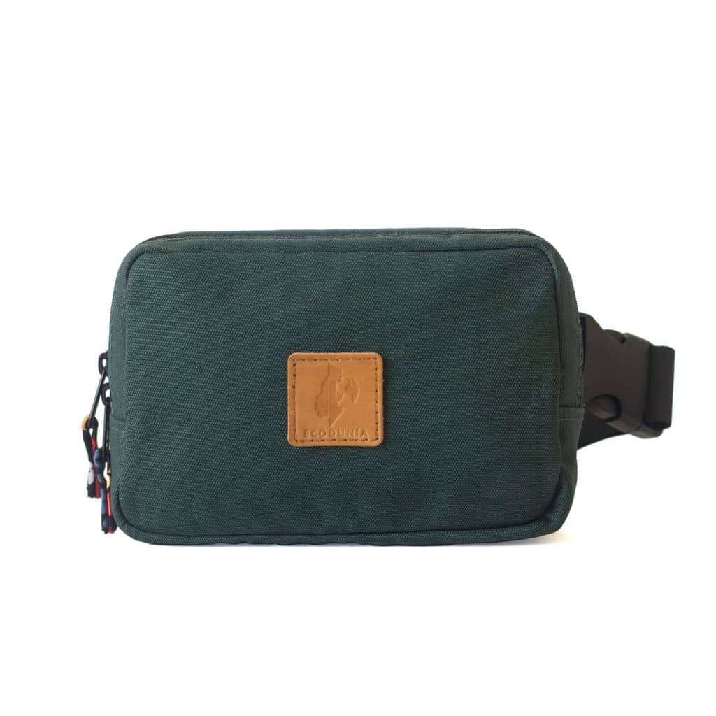 Canvas Crossbody Belt Bag Pouch, The Everywhere Belt Bag #color_forest-green